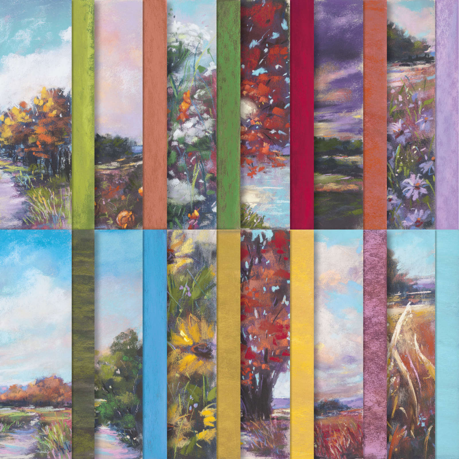 SPLENDID AUTUMN-DESIGNPAPIER 6" X 6" (15,2 X 15,2 CM)