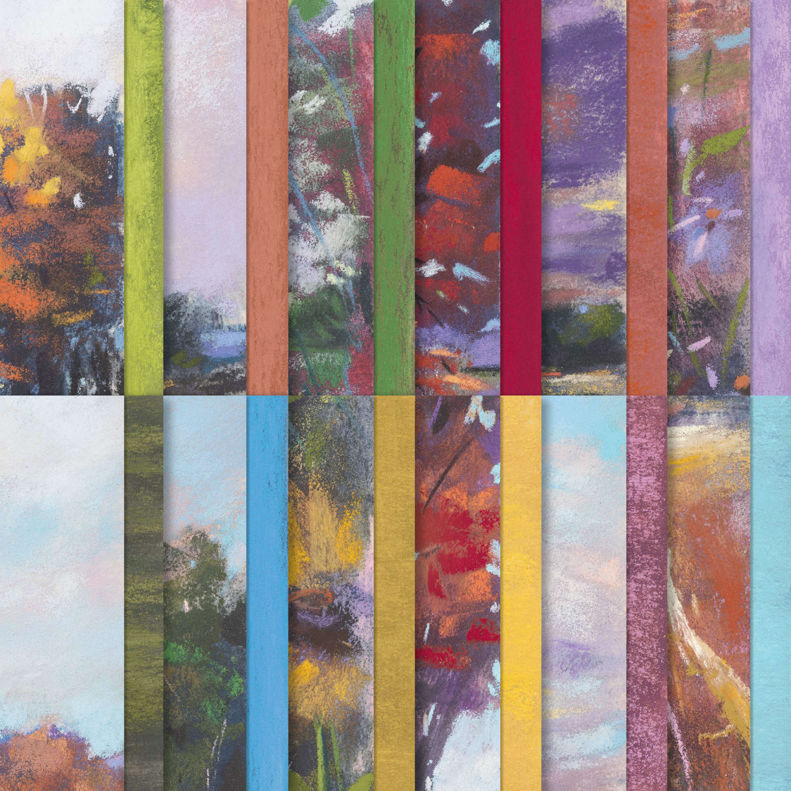 SPLENDID AUTUMN-DESIGNPAPIER 6" X 6" (15,2 X 15,2 CM)