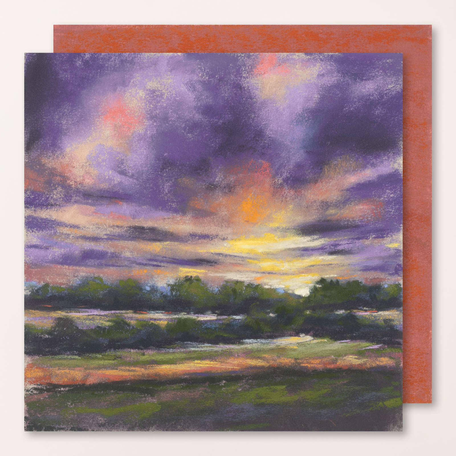 SPLENDID AUTUMN-DESIGNPAPIER 6" X 6" (15,2 X 15,2 CM)