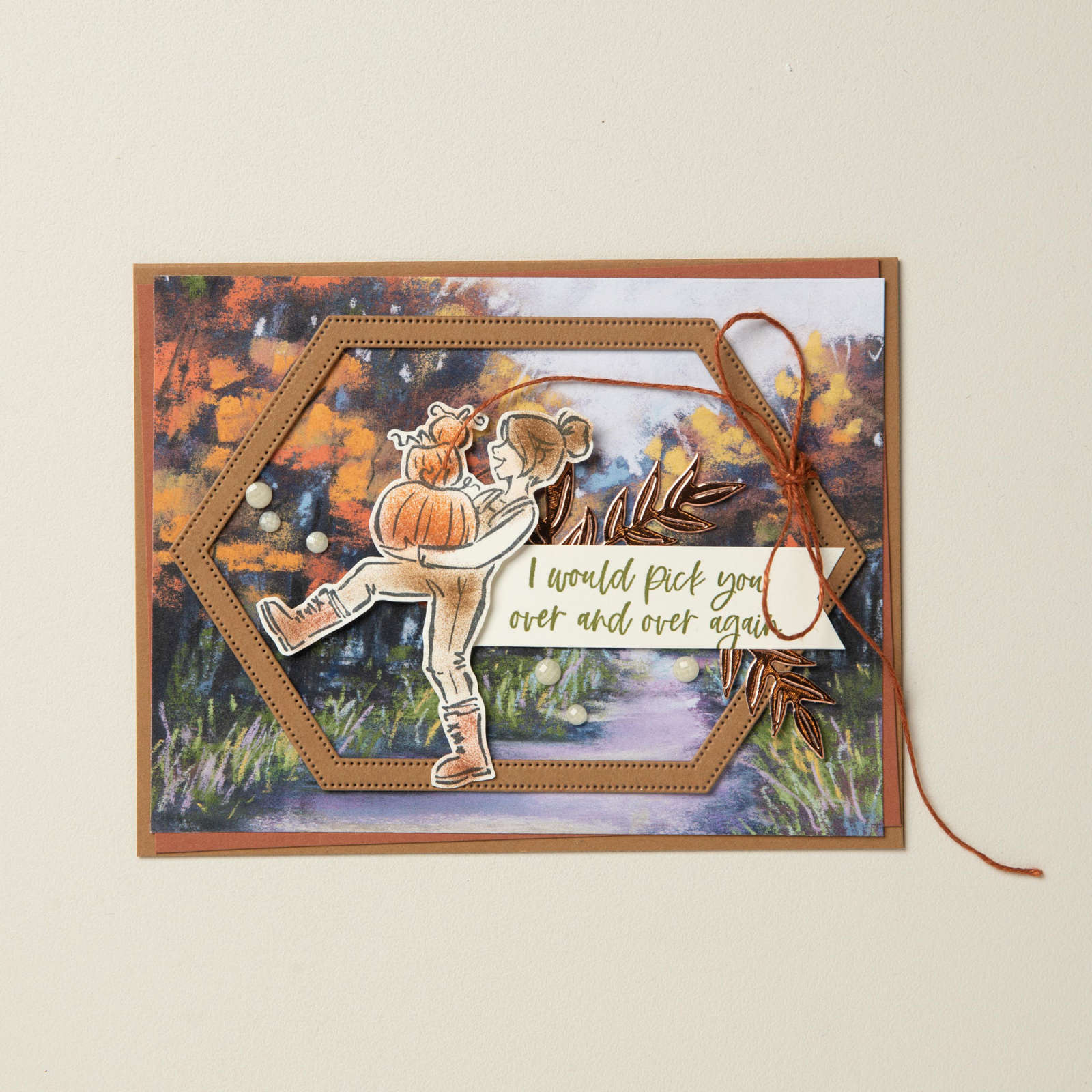 SPLENDID AUTUMN-DESIGNPAPIER 6" X 6" (15,2 X 15,2 CM)