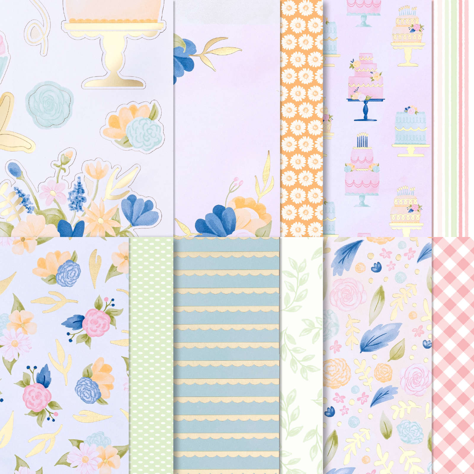 WILDFLOWER BIRTHDAY 12" X 12" (30.5 X 30.5 CM) SPECIALTY DESIGNER SERIES PAPER