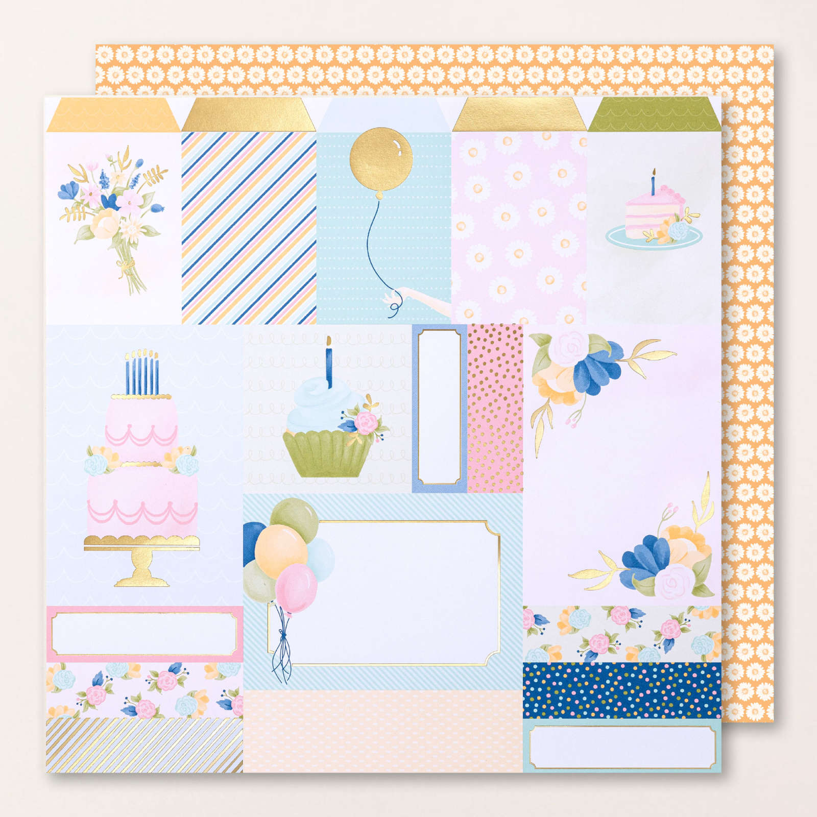WILDFLOWER BIRTHDAY 12" X 12" (30.5 X 30.5 CM) SPECIALTY DESIGNER SERIES PAPER