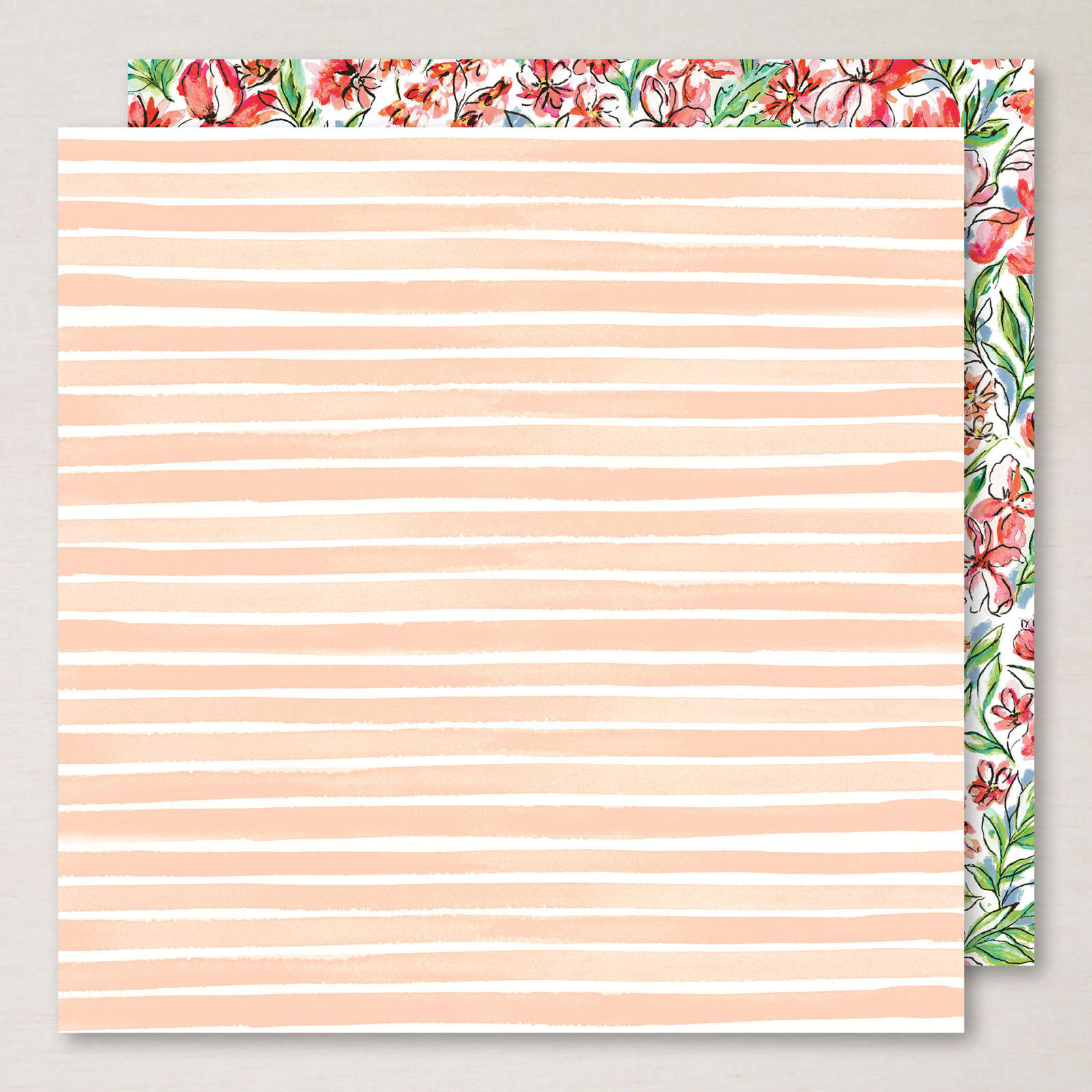 MIXED MEDIA FLORALS 12" X 12" (30.5 X 30.5 CM) DESIGNER SERIES PAPER