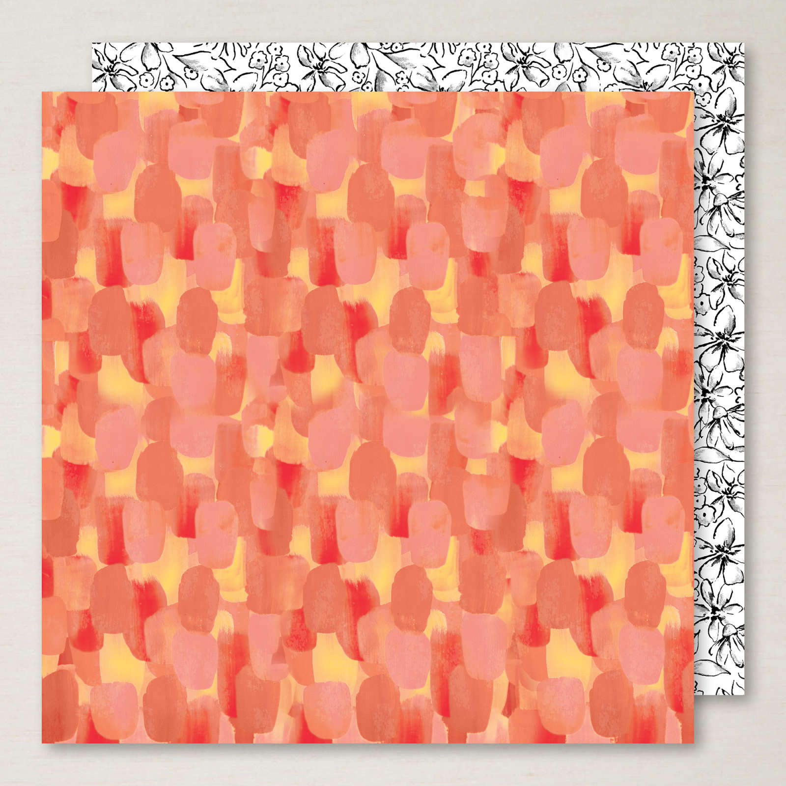 MIXED MEDIA FLORALS 12" X 12" (30.5 X 30.5 CM) DESIGNER SERIES PAPER