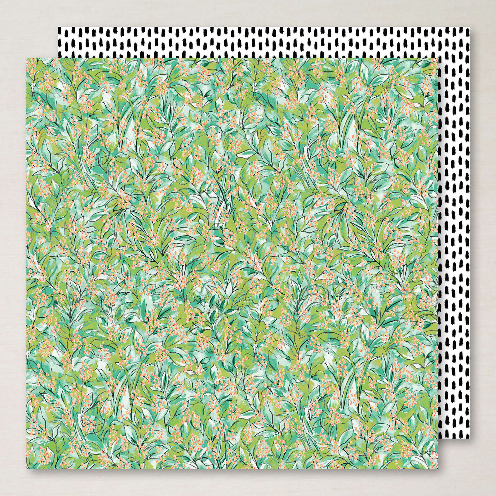 MIXED MEDIA FLORALS 12" X 12" (30.5 X 30.5 CM) DESIGNER SERIES PAPER