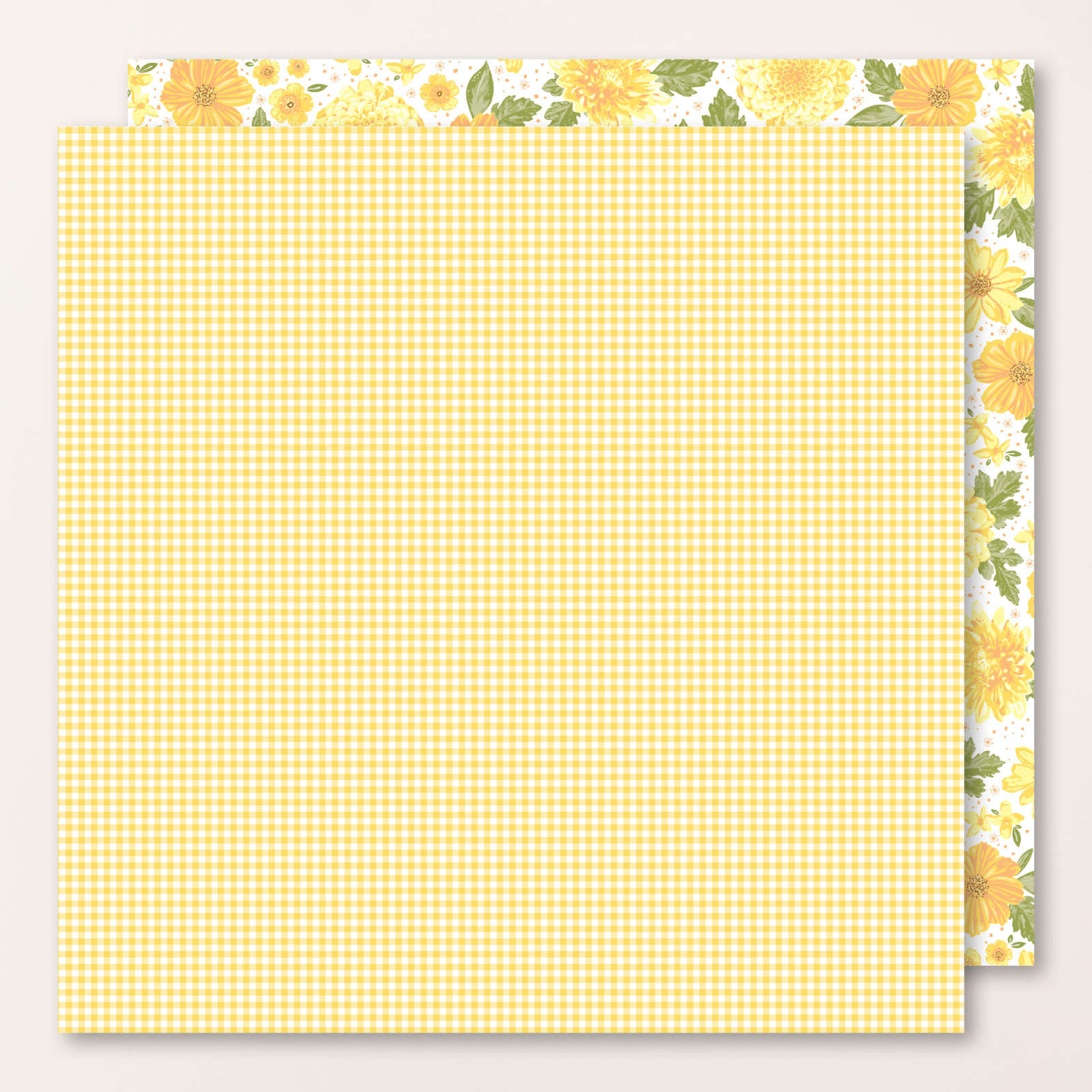 PAPIER DE LA SÉRIE DESIGN 12" X 12" (30,5 X 30,5 CM) FLEURS ENSOLEILLÉES
