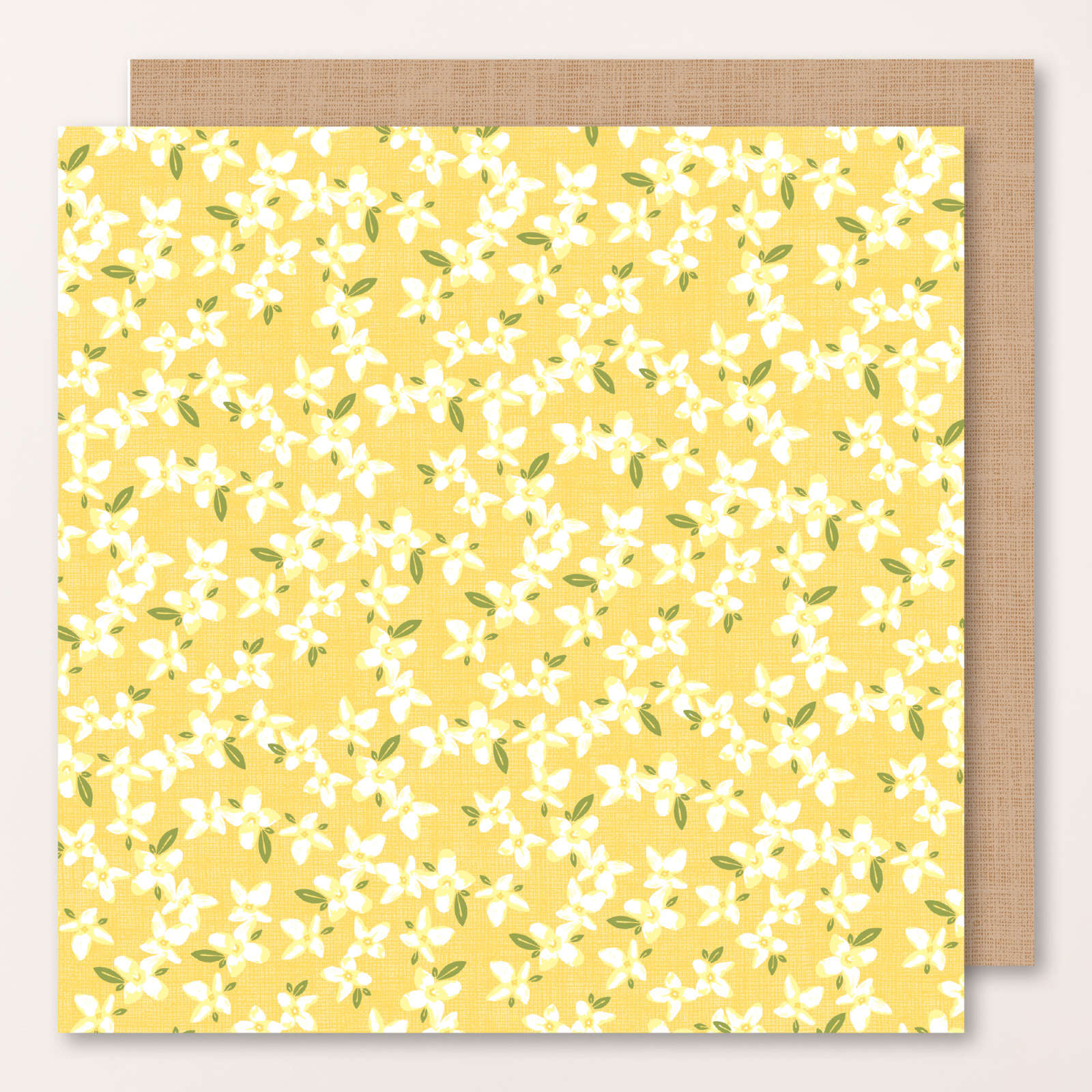 PAPIER DE LA SÉRIE DESIGN 12" X 12" (30,5 X 30,5 CM) FLEURS ENSOLEILLÉES