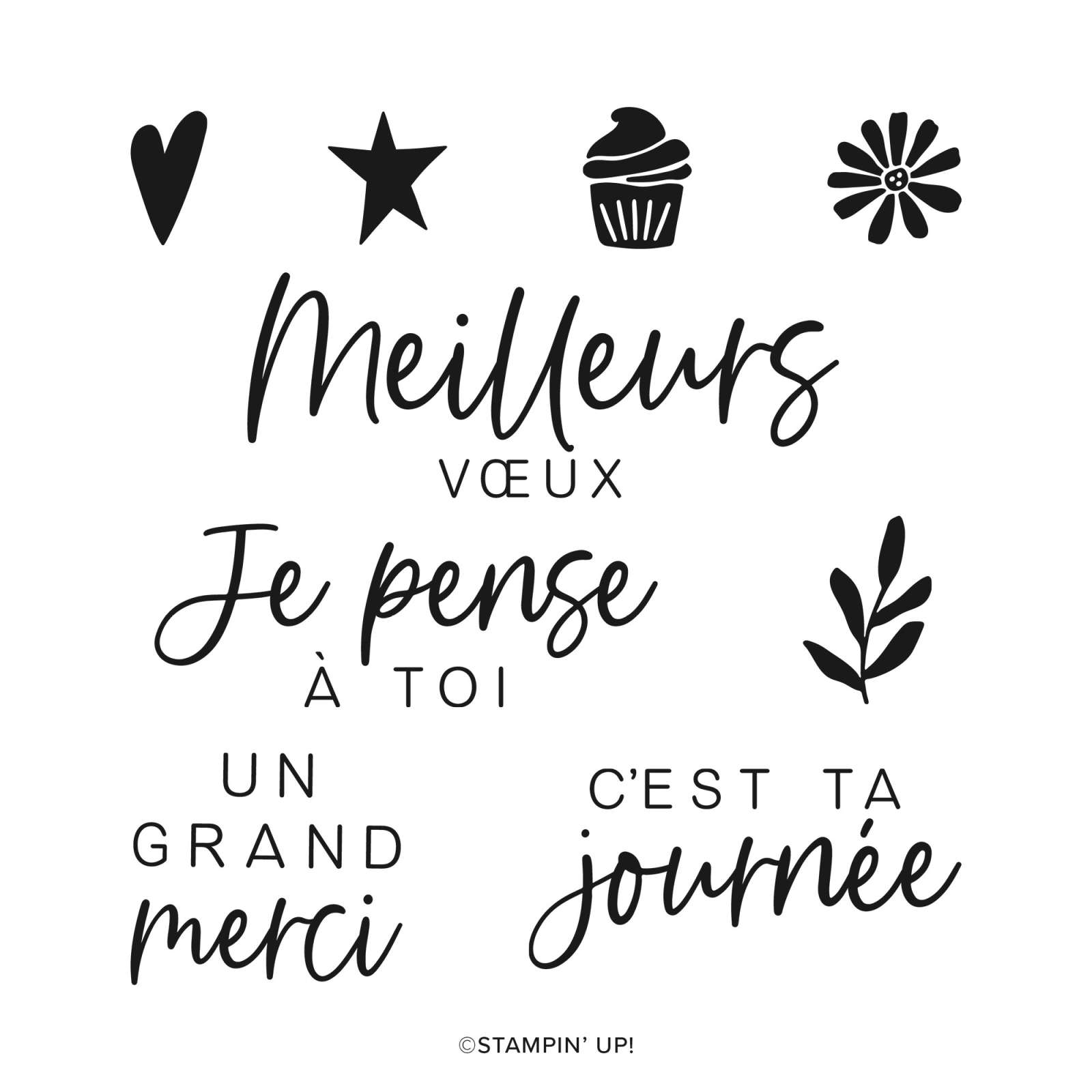 JUSTE POUR TOI PHOTOPOLYMER STAMP SET (FRENCH)
