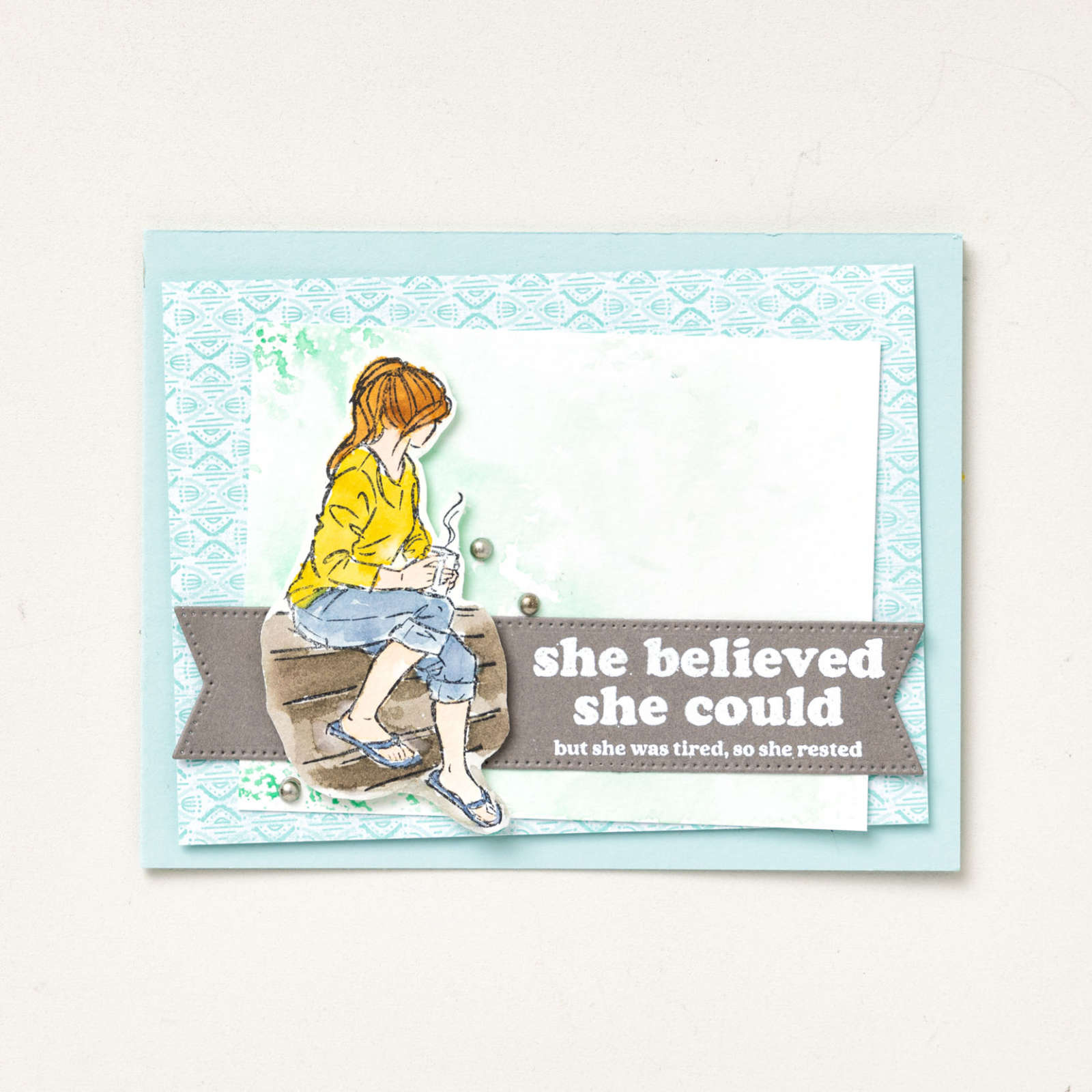 MOTHERHOOD MOTTOS CLING STAMP SET (ENGLISH)