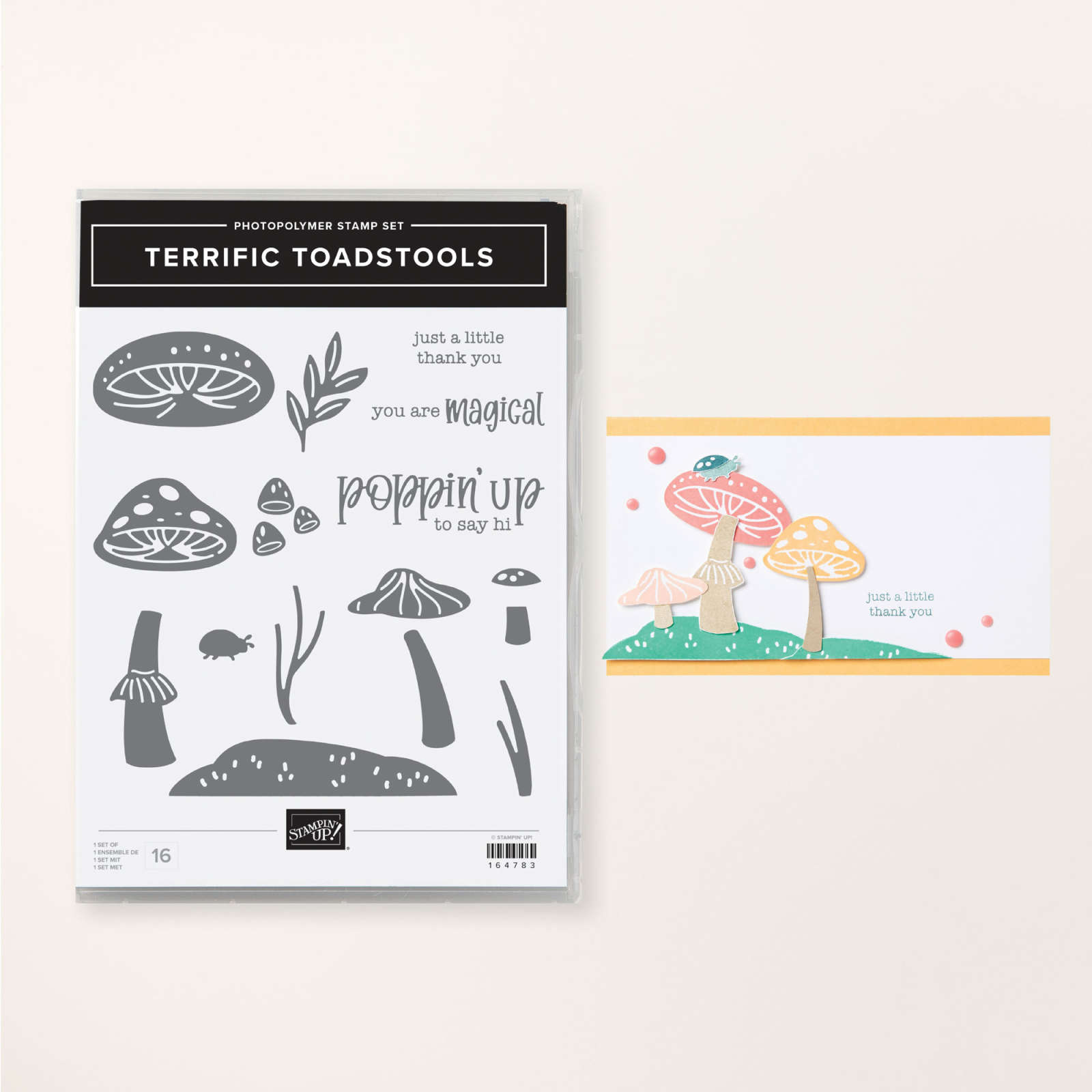 TERRIFIC TOADSTOOLS PHOTOPOLYMER STAMP SET (ENGLISH)