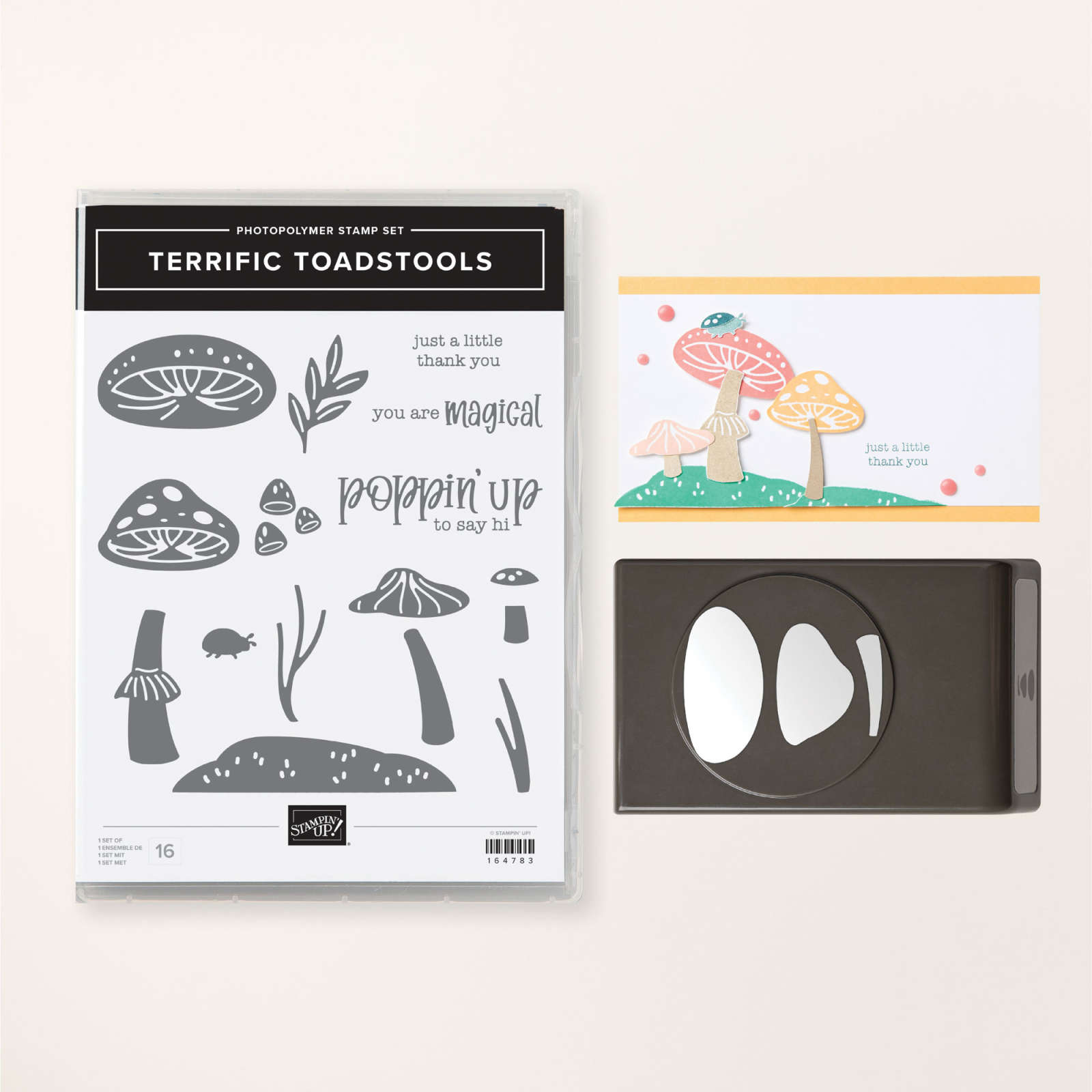 スタンピング アップ ムース クラフトパンチ Stampin 'Up! Terrific Toadstools Stamp & Punch Bundle by Stampin' Up!