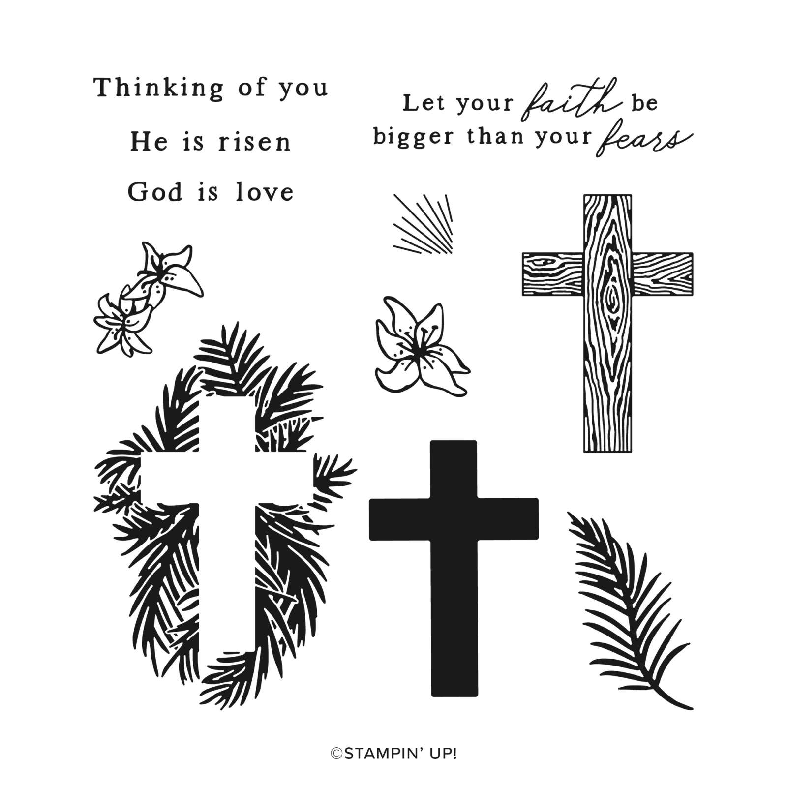 FAITH COLLECTION PHOTOPOLYMER STAMP SET (ENGLISH)