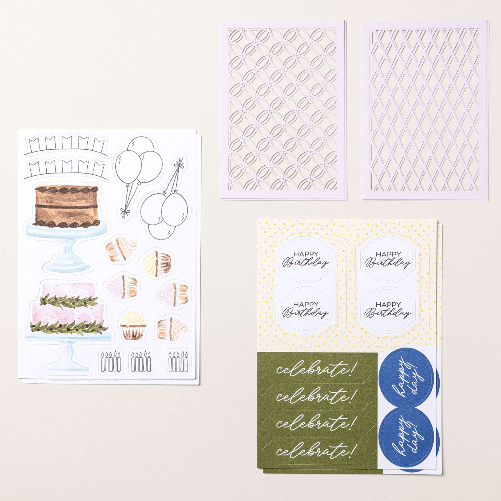BIRTHDAY TREATS MIX & MATCH EPHEMERA PACK