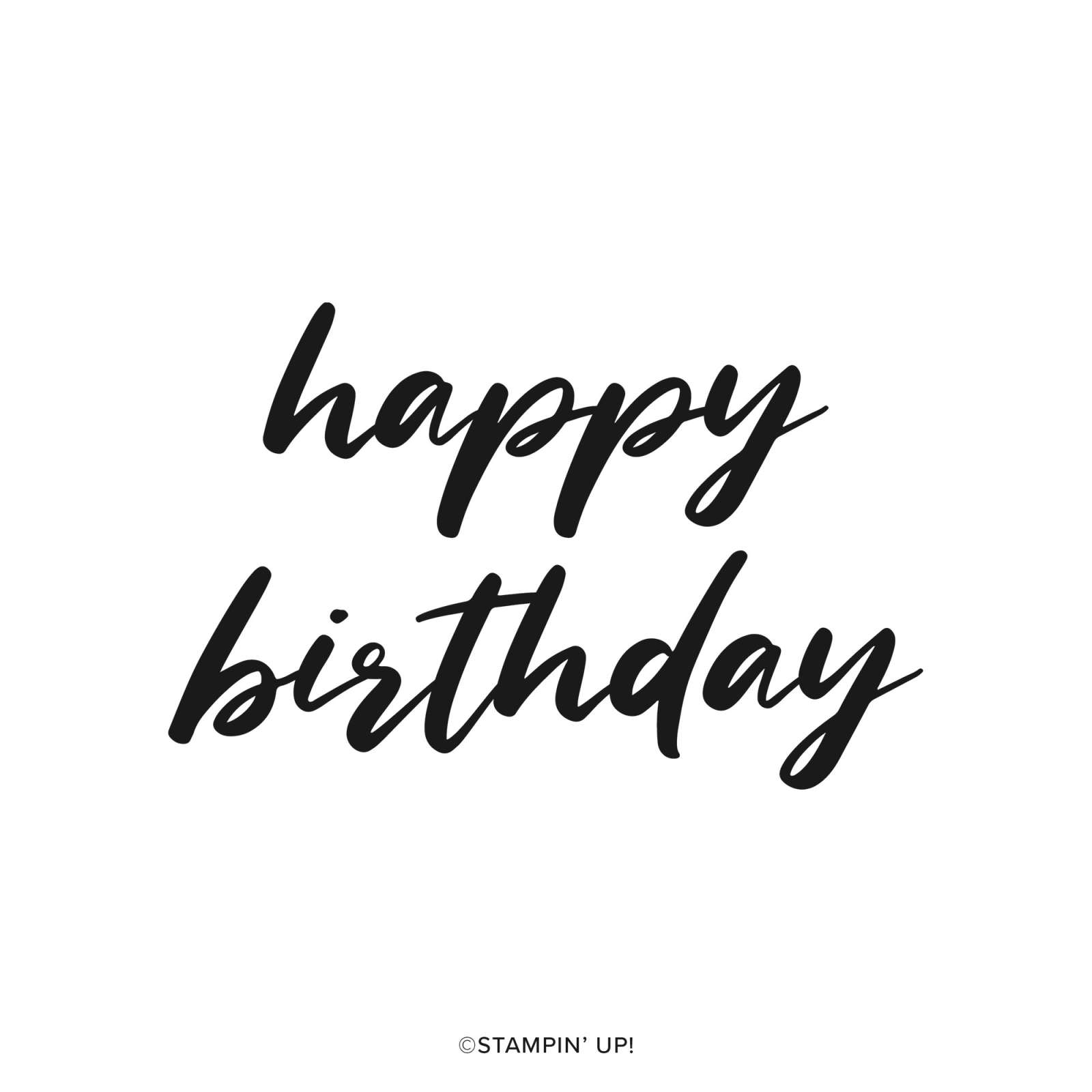 SIMPLE BIRTHDAY PHOTOPOLYMER STAMP SET (ENGLISH)