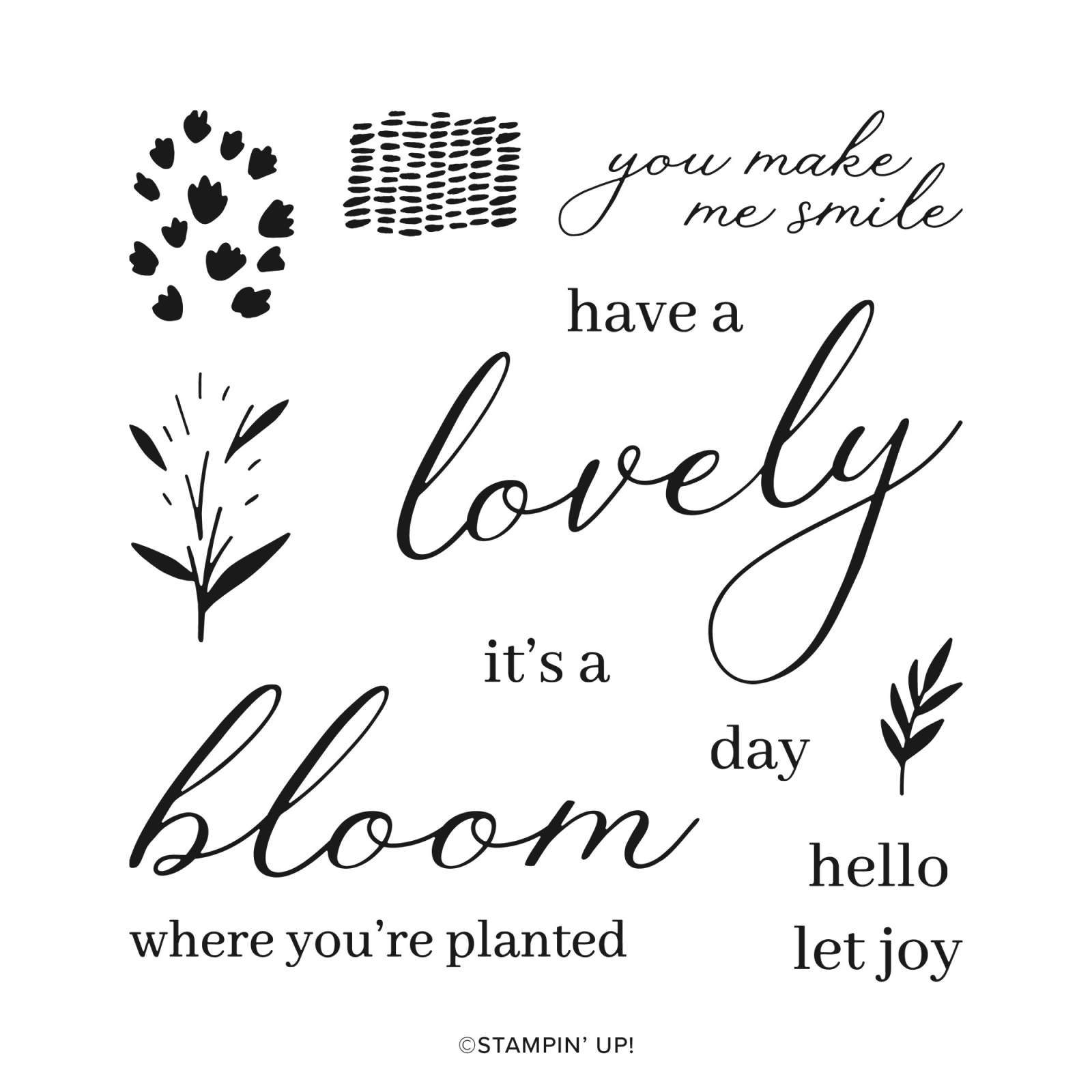 SWEET BLOOMS PHOTOPOLYMER STAMP SET (ENGLISH)