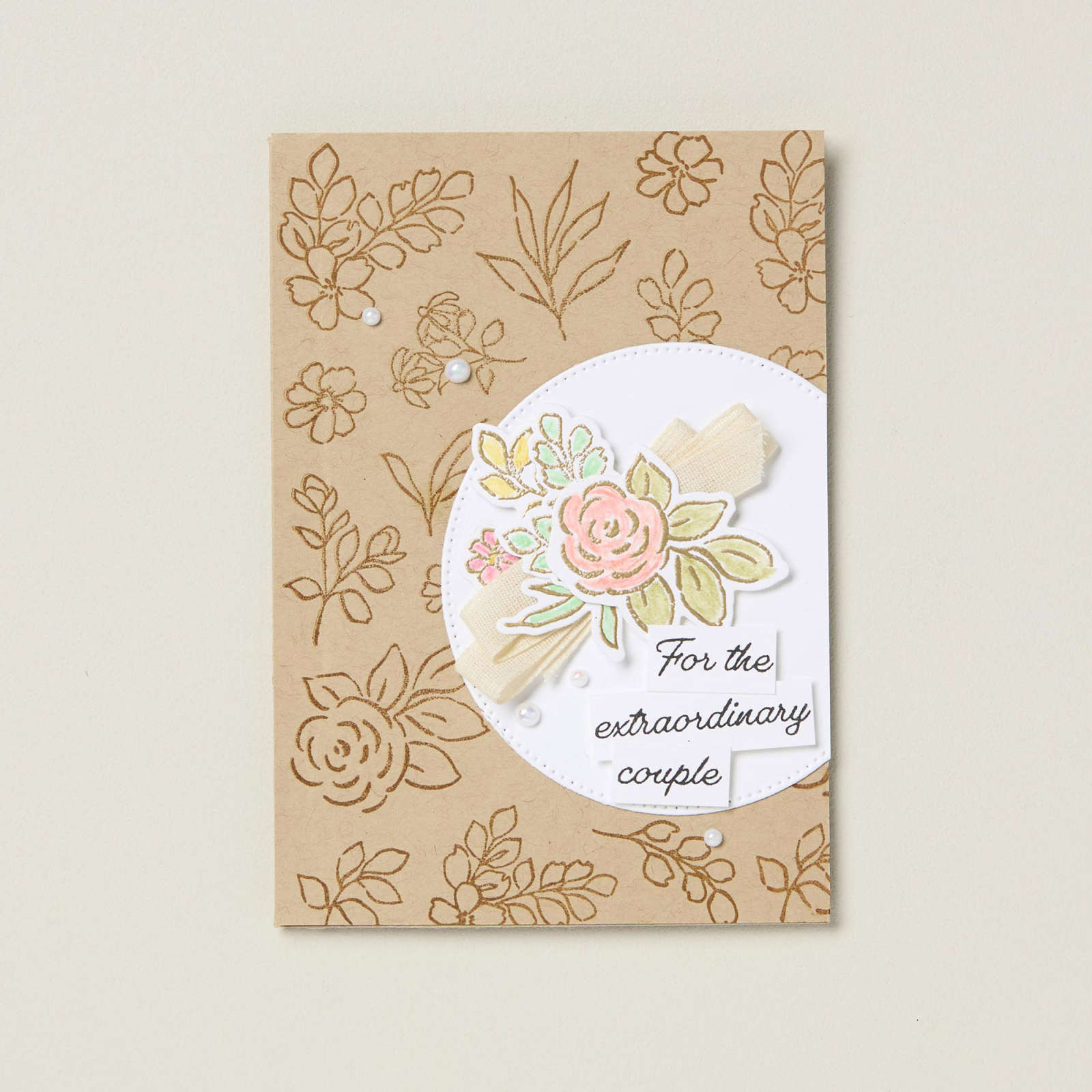 BASIC BEIGE 3/8" (1 CM) CLASSIC RIBBON