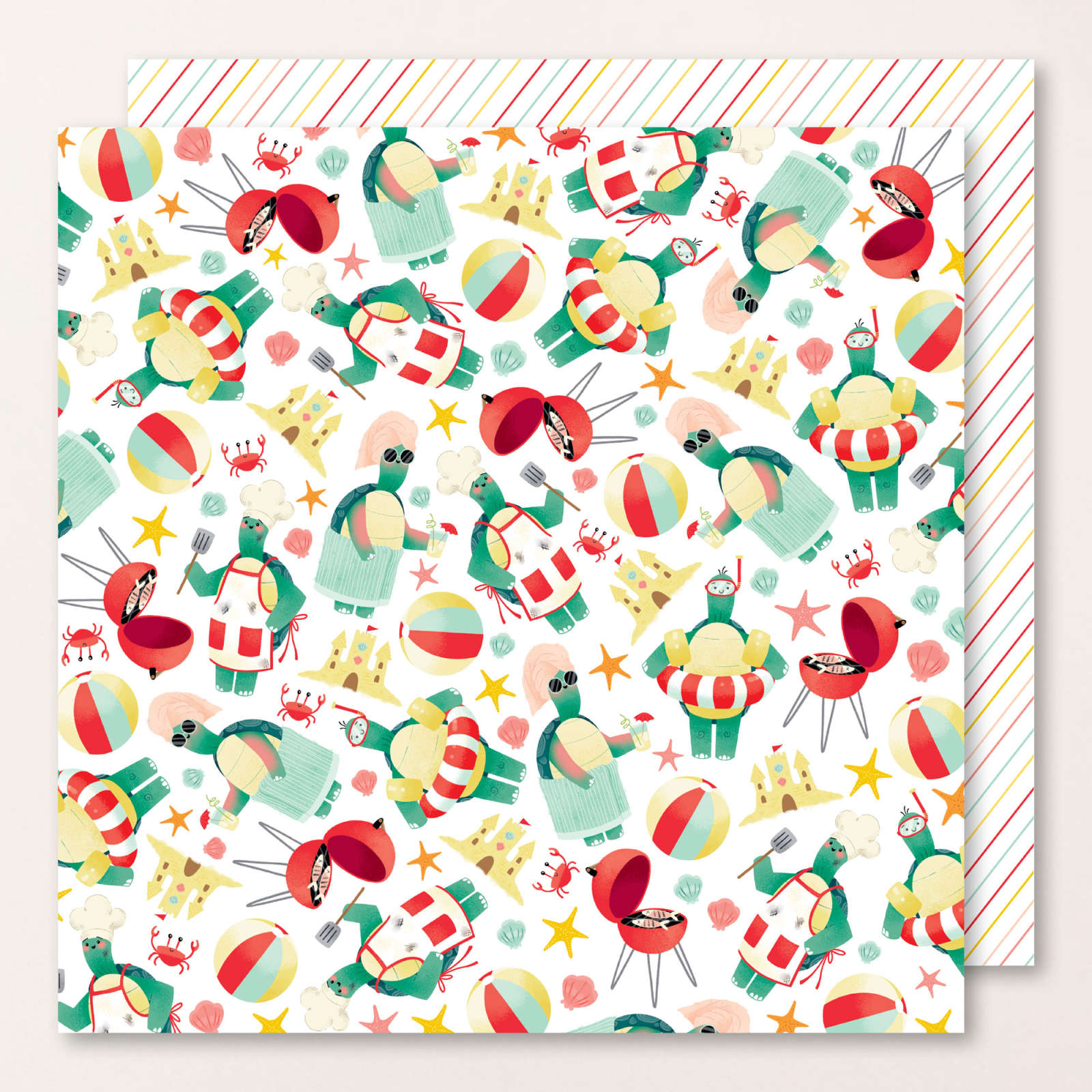 TURTLE-Y CUTE 12" X 12" (30.5 X 30.5 CM) DESIGNER SERIES PAPER