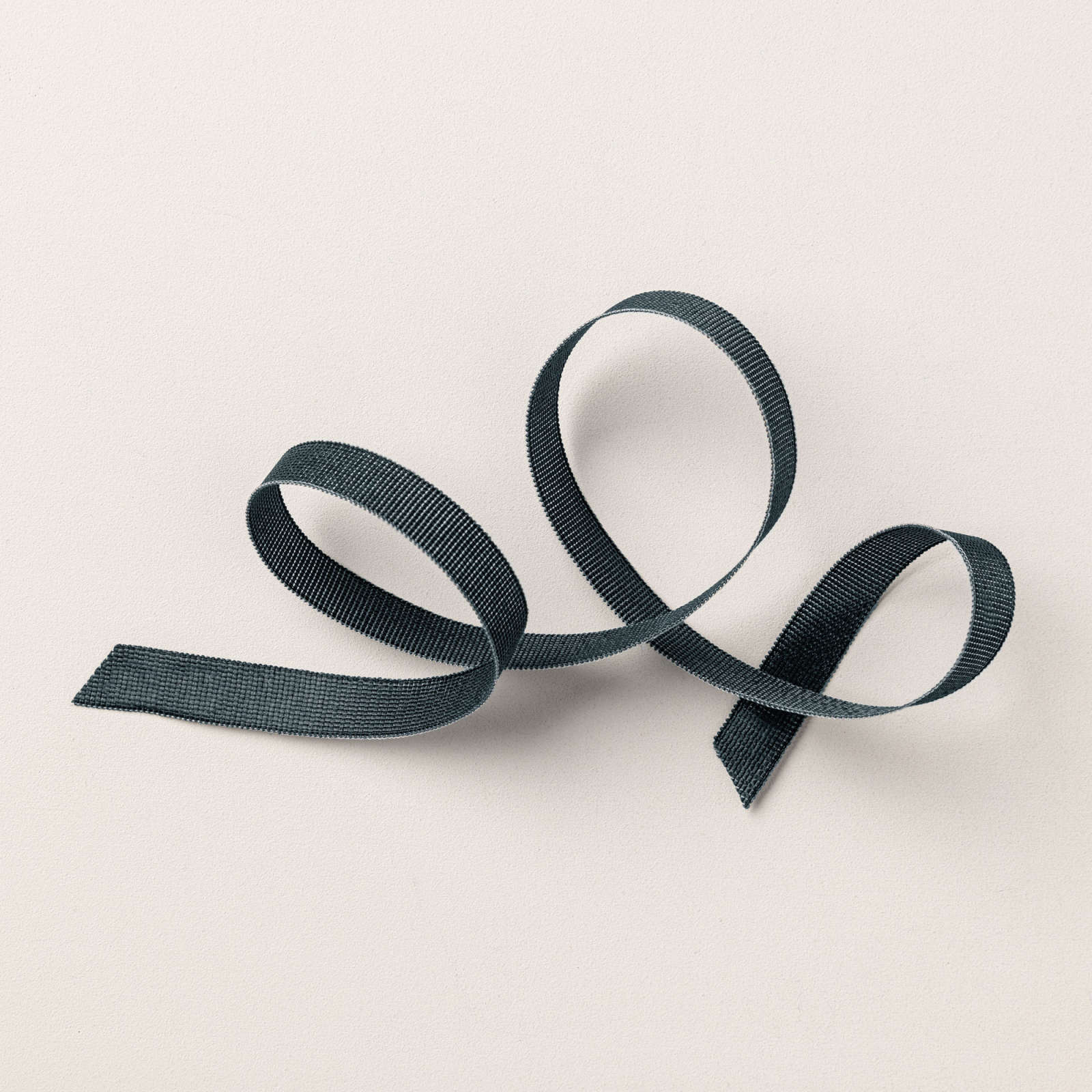 SECRET SEA 3/8" (1 CM) FAUX LINEN RIBBON