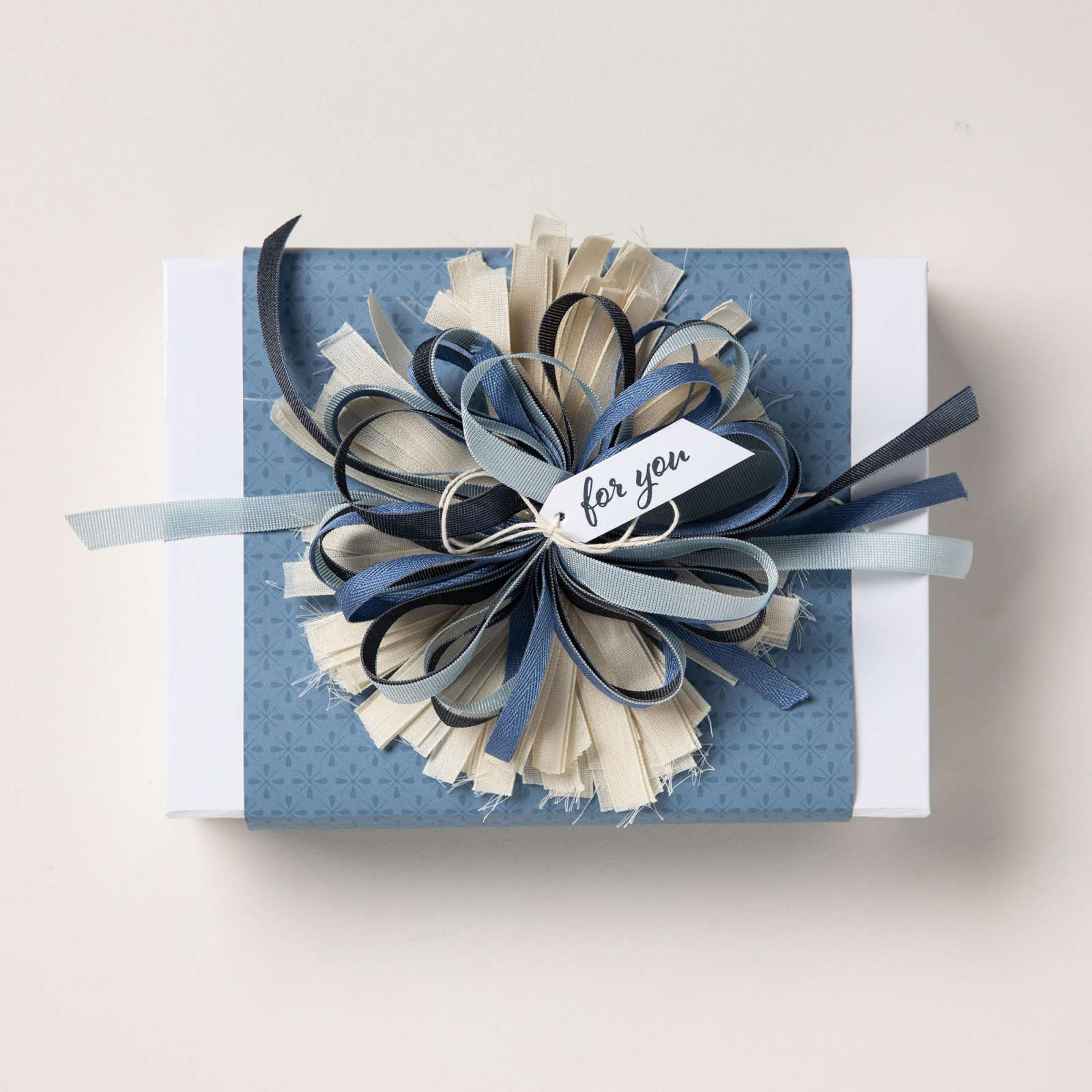 MISTY MOONLIGHT & WHITE 1/4" (6.4 MM) STARTER RIBBON PACK