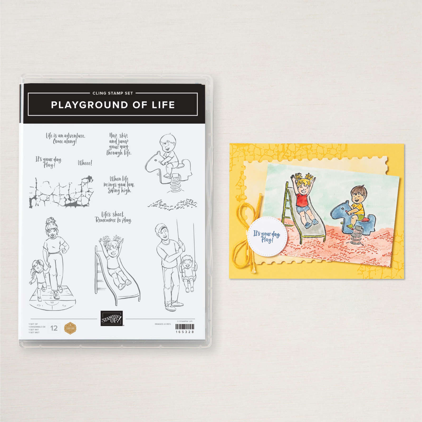 PLAYGROUND OF LIFE CLING STAMP SET (ENGLISH)