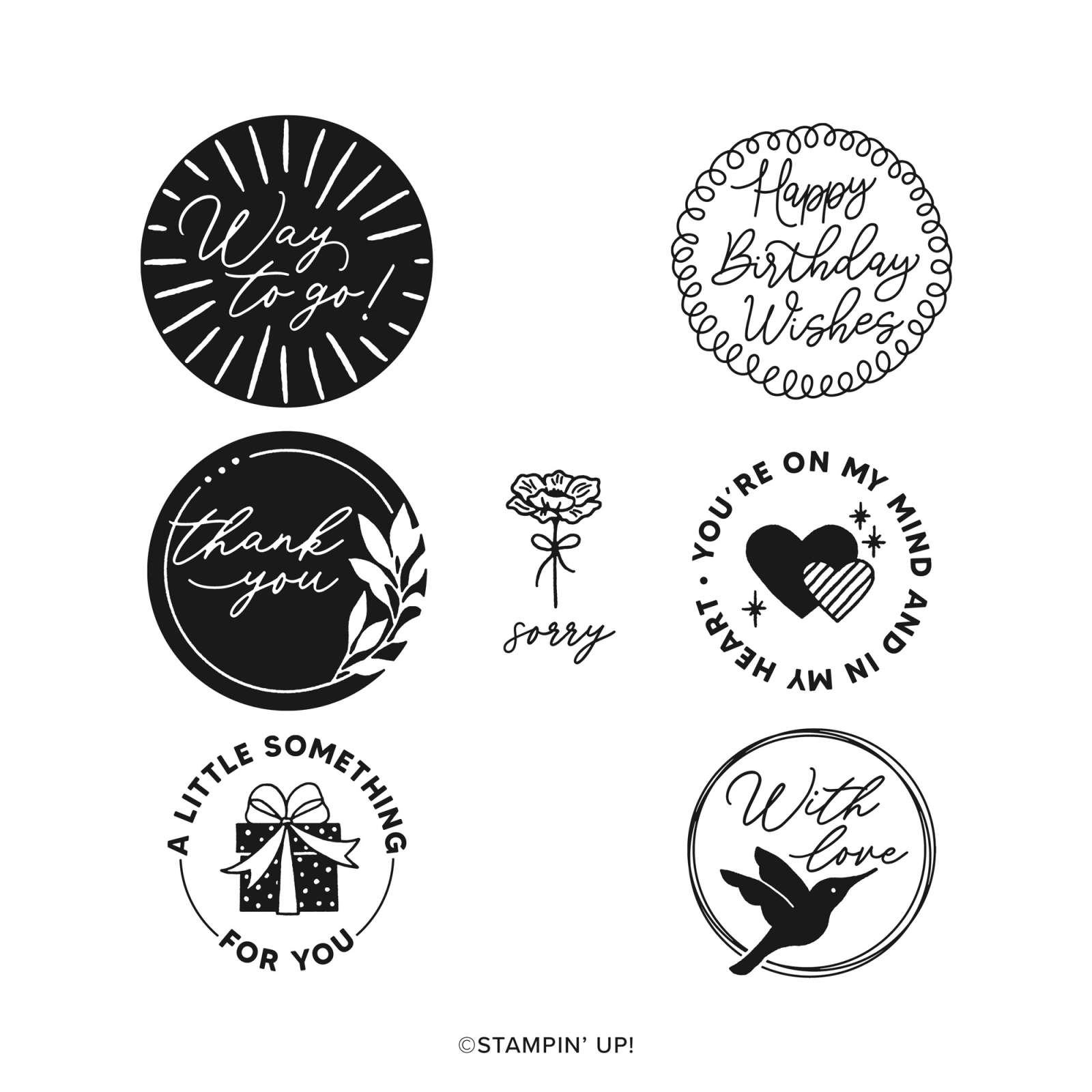 ENCIRCLED WITH LOVE PHOTOPOLYMER STAMP SET (ENGLISH)