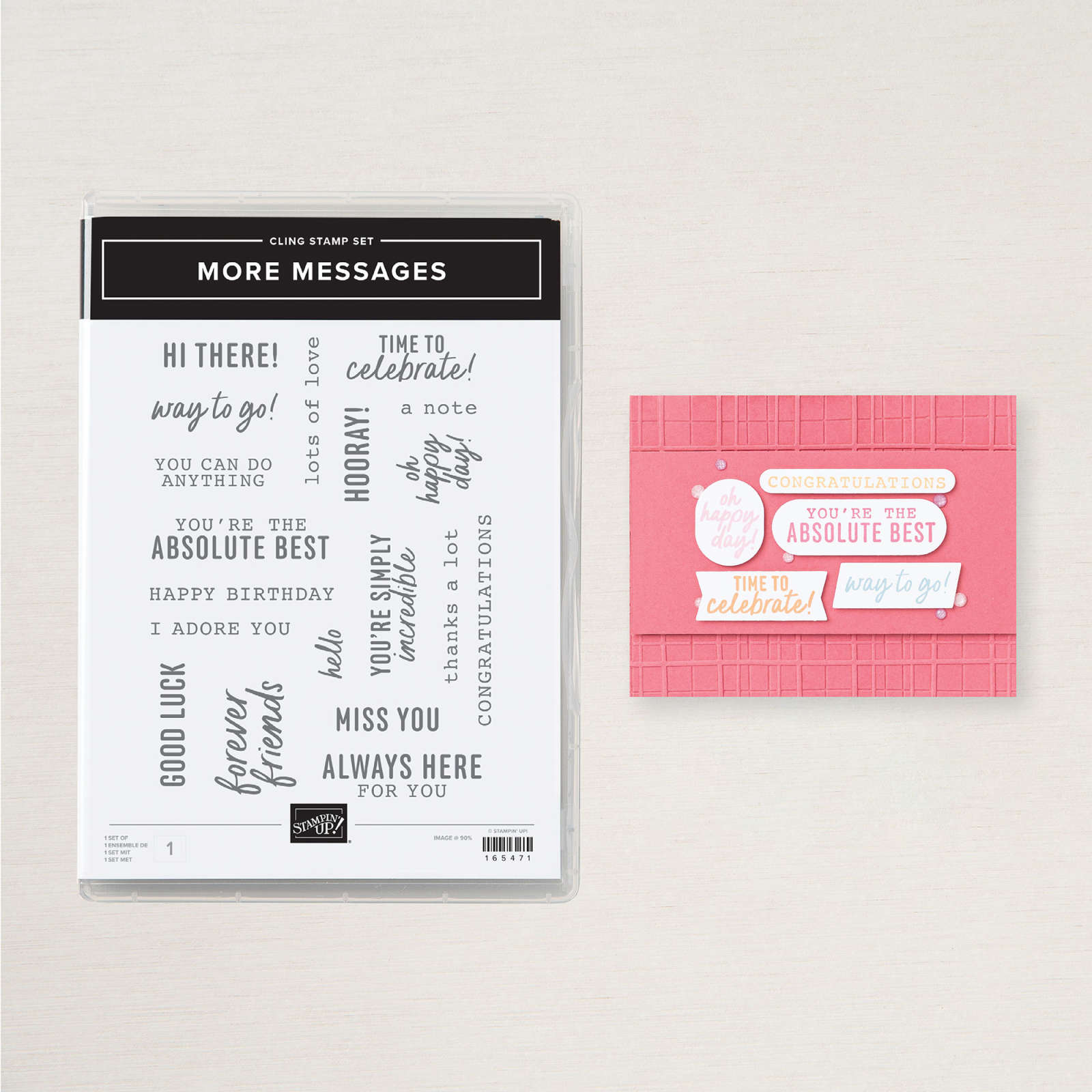 MORE MESSAGES CLING STAMP SET (ENGLISH)