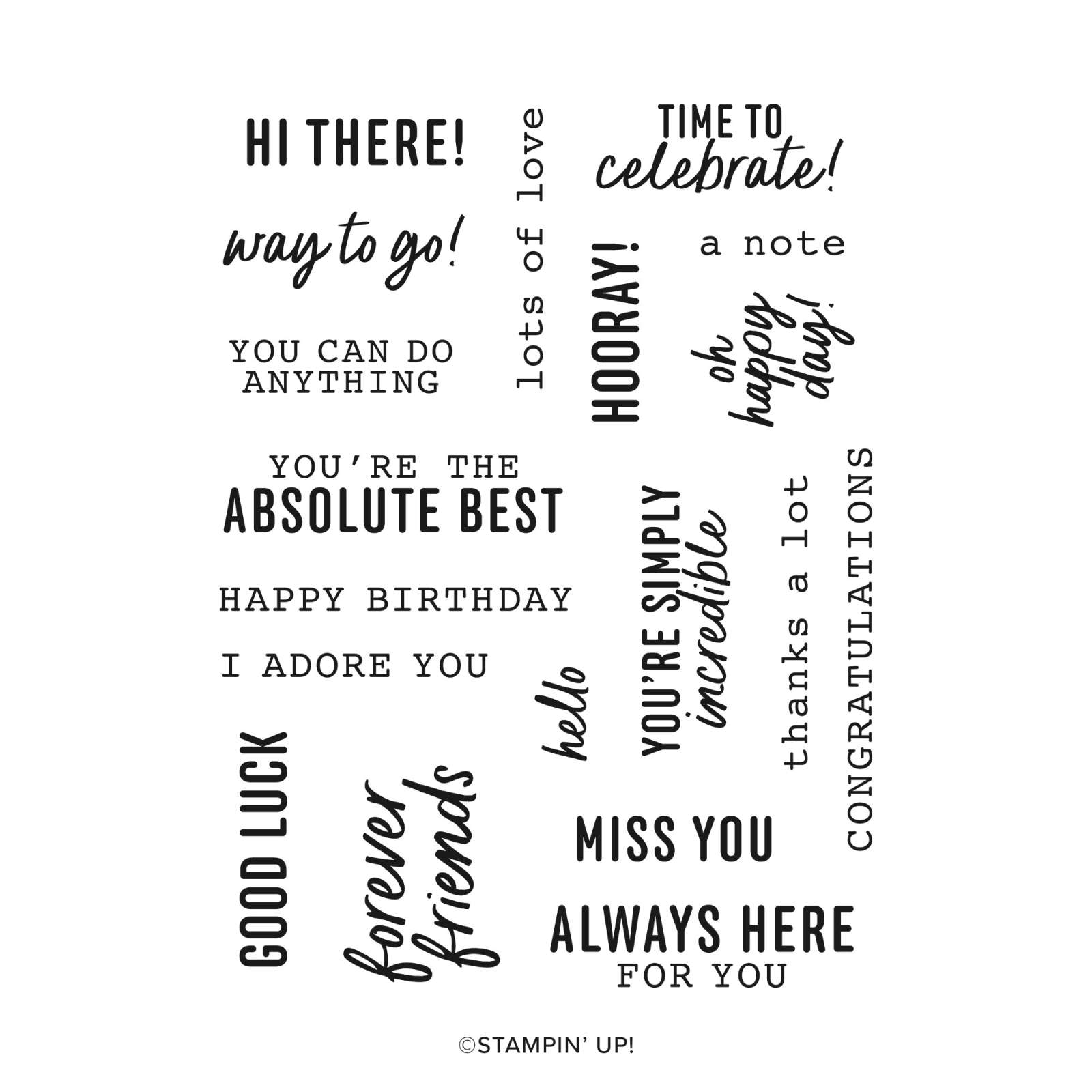 MORE MESSAGES CLING STAMP SET (ENGLISH)