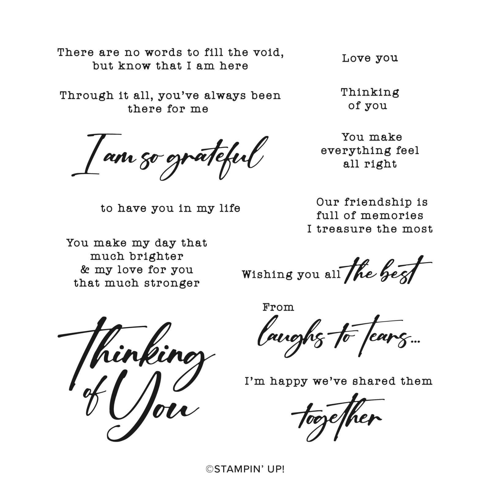 SENTIMENTAL FRAMING PHOTOPOLYMER STAMP SET (ENGLISH)