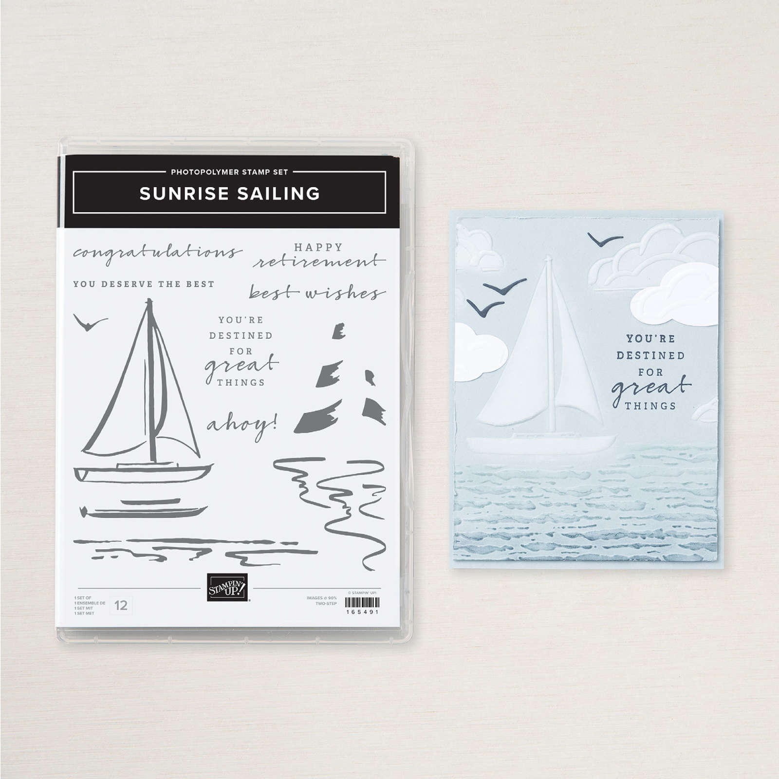 SUNRISE SAILING PHOTOPOLYMER STAMP SET (ENGLISH)