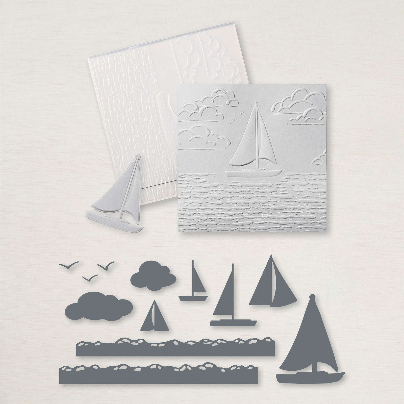 SUNRISE SAILING HYBRID EMBOSSING FOLDER