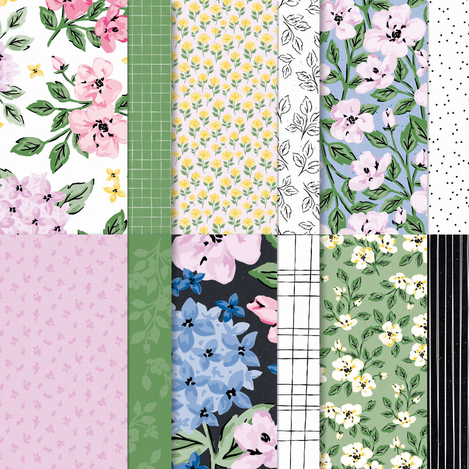 LOVELY GARDEN  12" X 12" (30.5 X 30.5 CM) DESIGNER SERIES PAPER