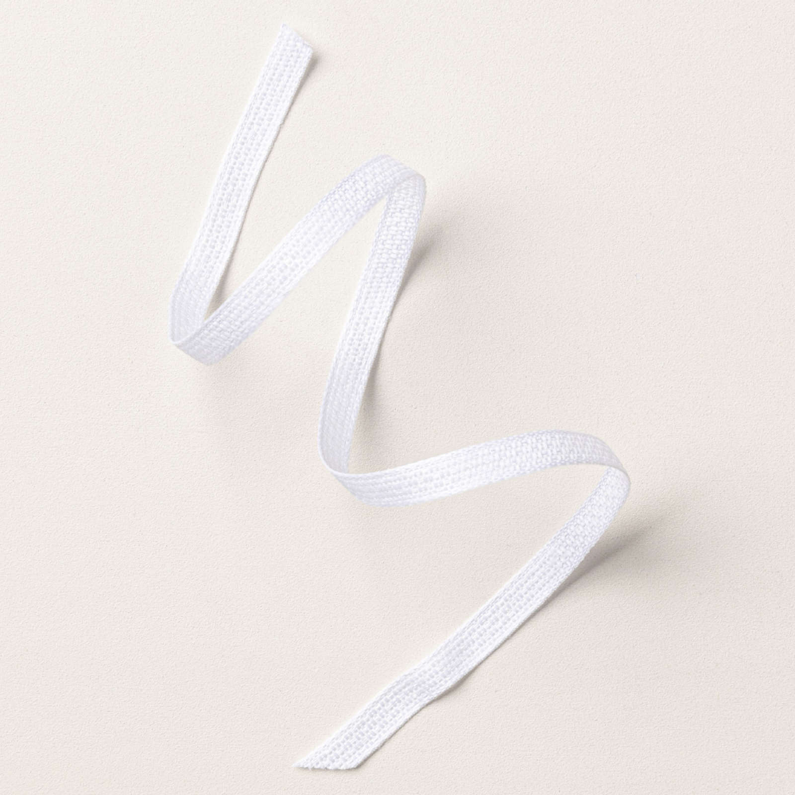 WHITE 1/4" (6.4 MM) RIBBON