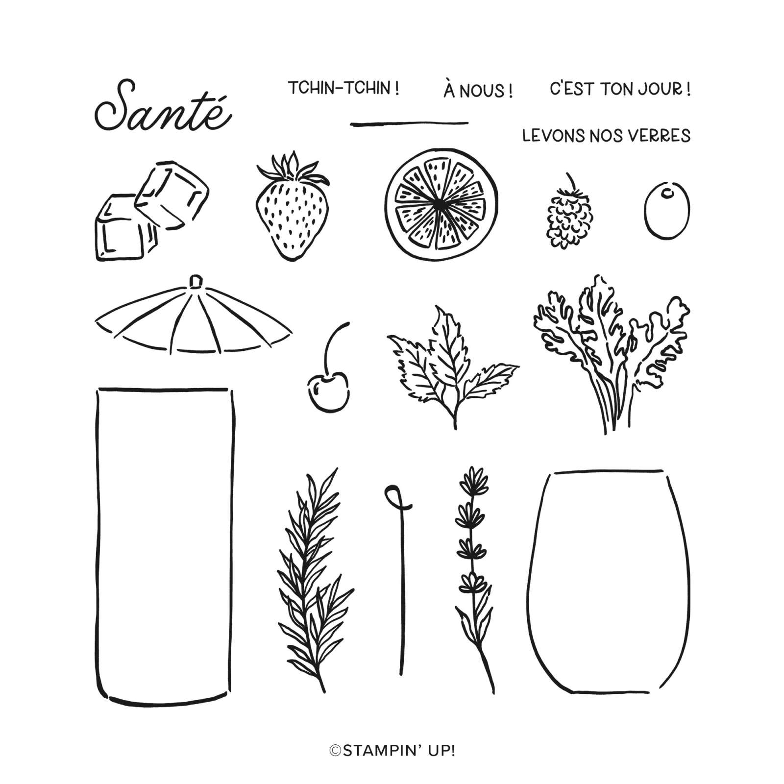 STEMPELSET KLARSICHT À LA TIENNE (FRANZÖSISCH)