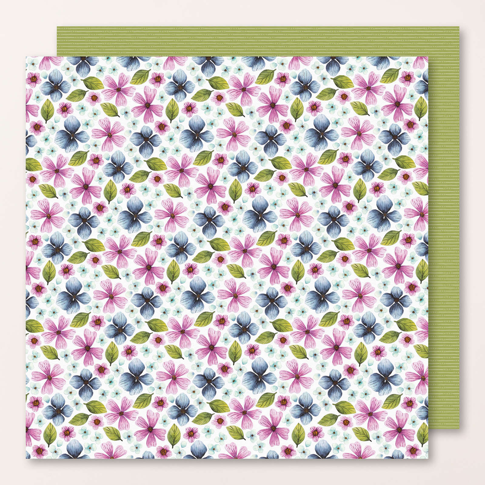 FLORAL IMPRESSIONS 12" X 12" (30.5 X 30.5 CM) DESIGNER SERIES PAPER