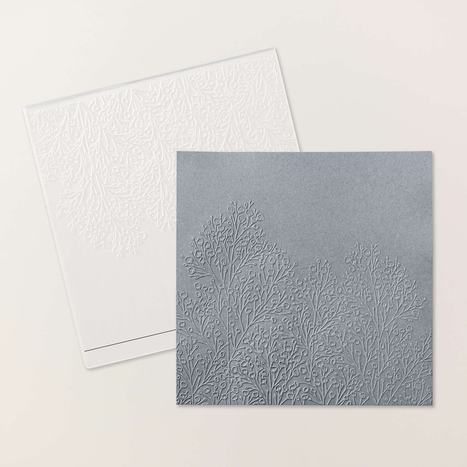 PRESSED FLOWERS EMBOSSING FOLDER