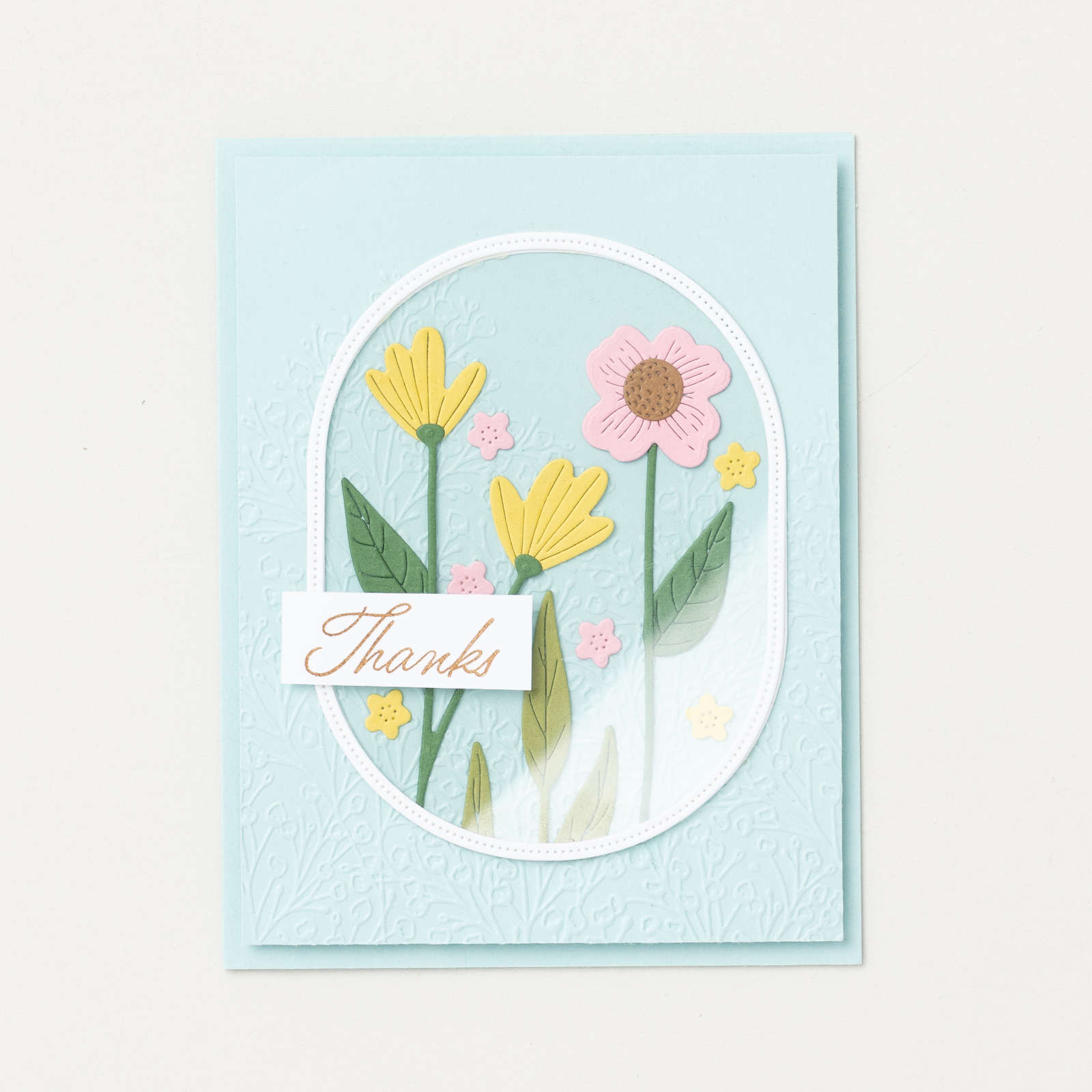 PRESSED FLOWERS EMBOSSING FOLDER