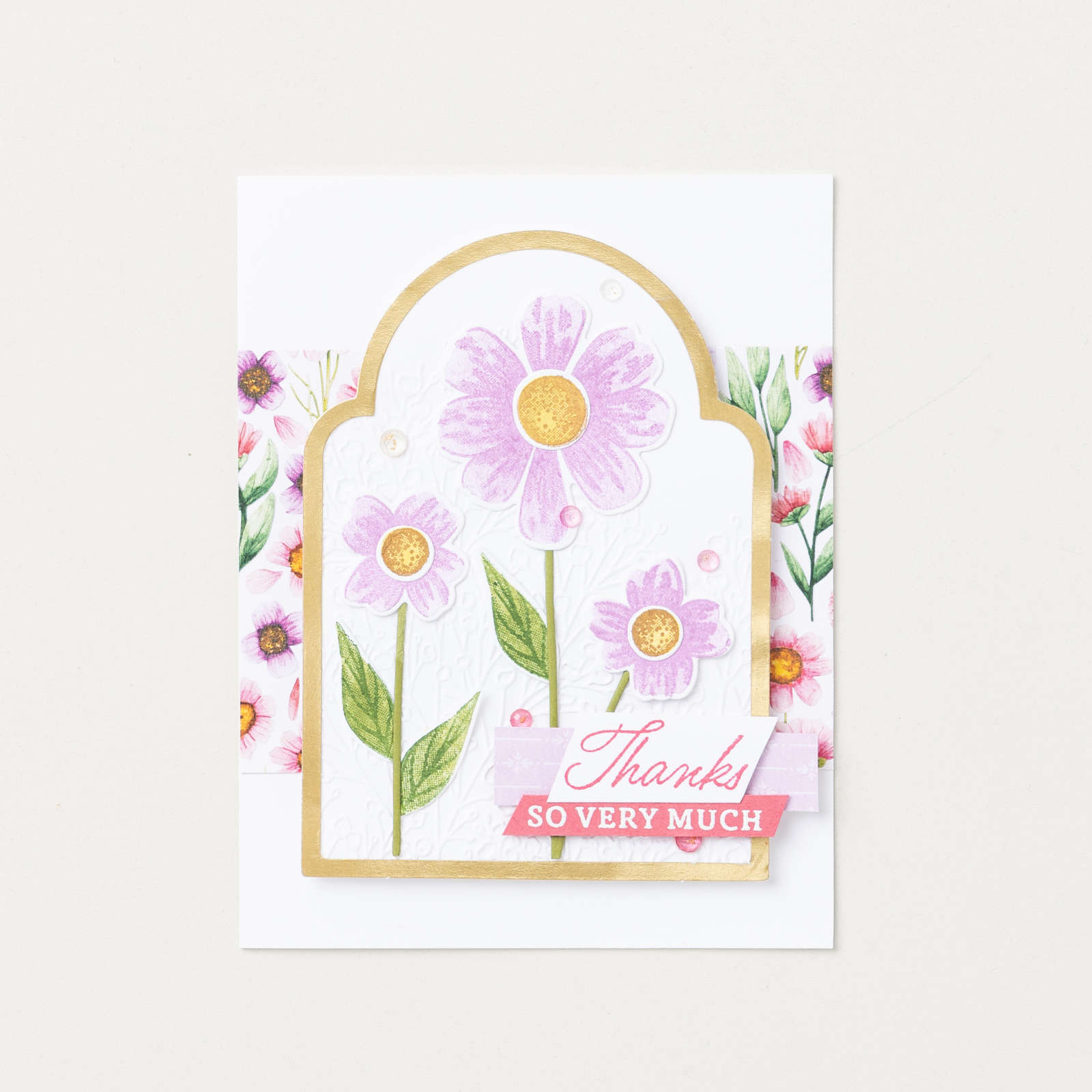 PRESSED FLOWERS EMBOSSING FOLDER