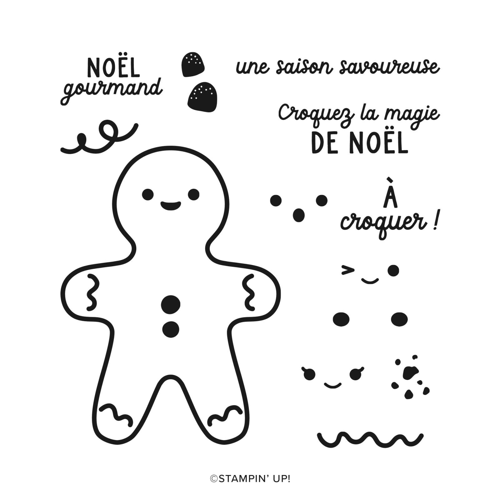 STEMPELSET KLARSICHT NOËL EN PAIN D’ÉPICES (FRANZÖSISCH)