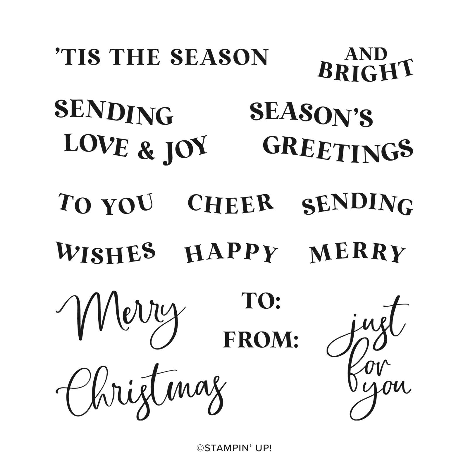 TRADITIONAL LABELS PHOTOPOLYMER STAMP SET (ENGLISH)