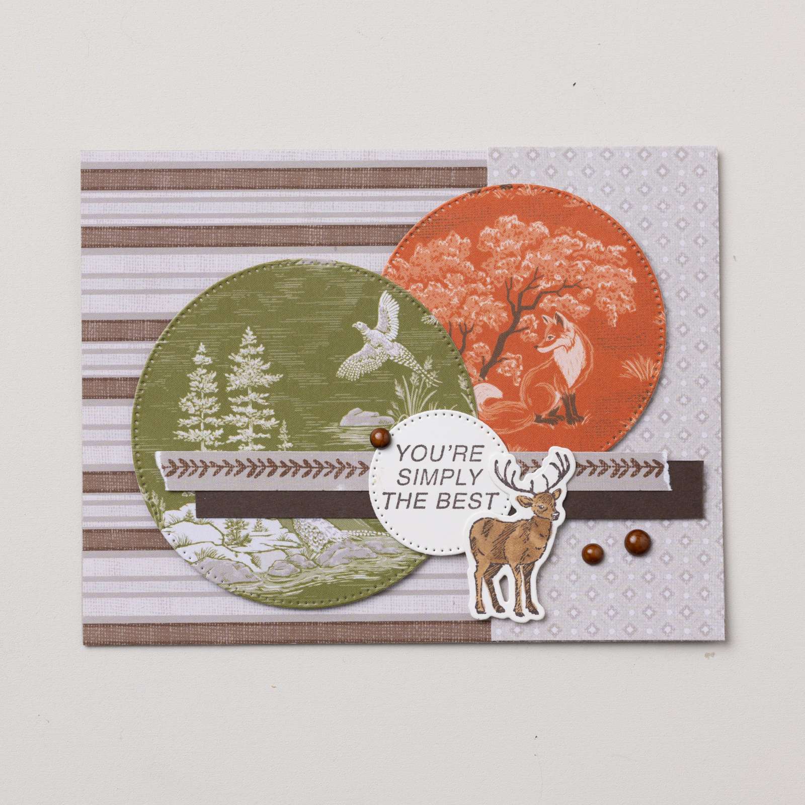 AUTUMN TREES CLING STAMP SET