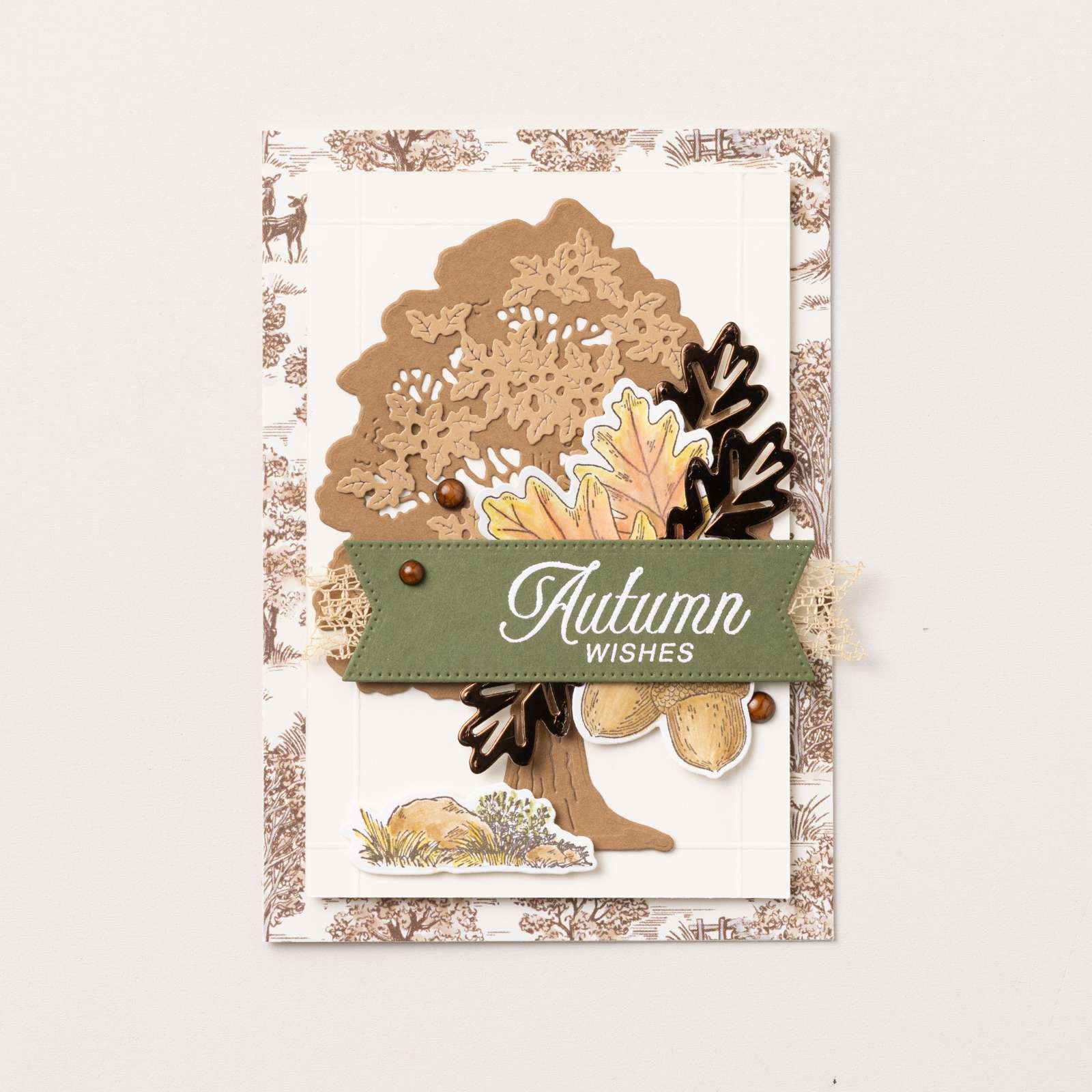 AUTUMN TREES CLING STAMP SET