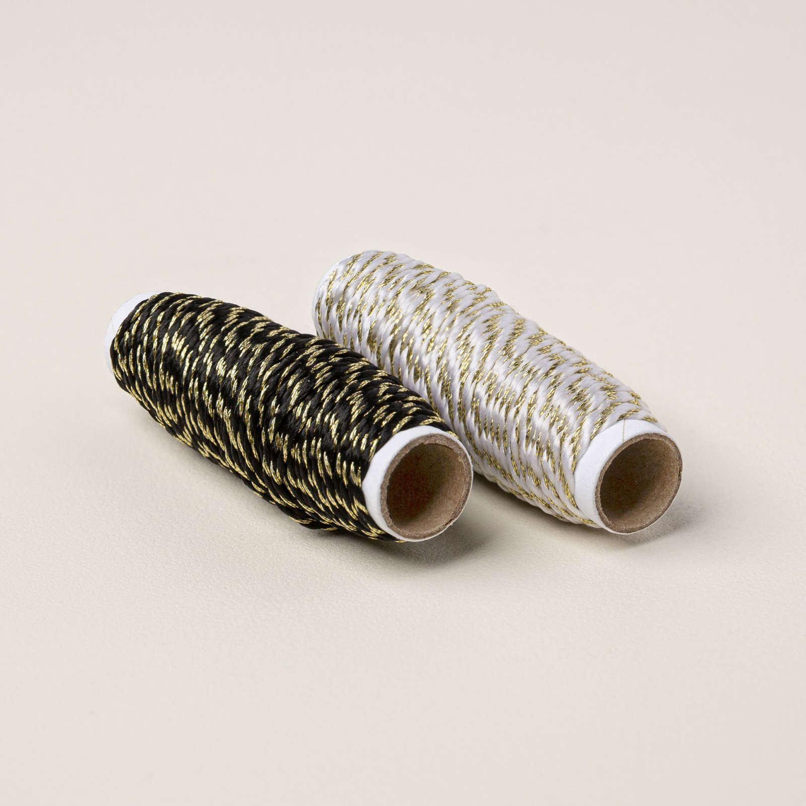 BLACK & WHITE & GOLD BAKER'S TWINE