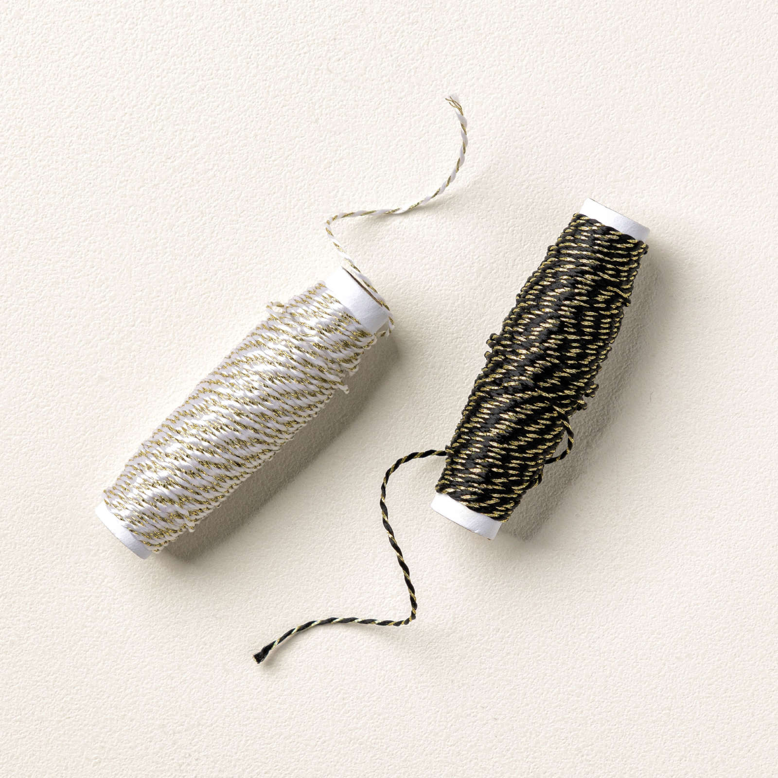 BLACK & WHITE & GOLD BAKER'S TWINE