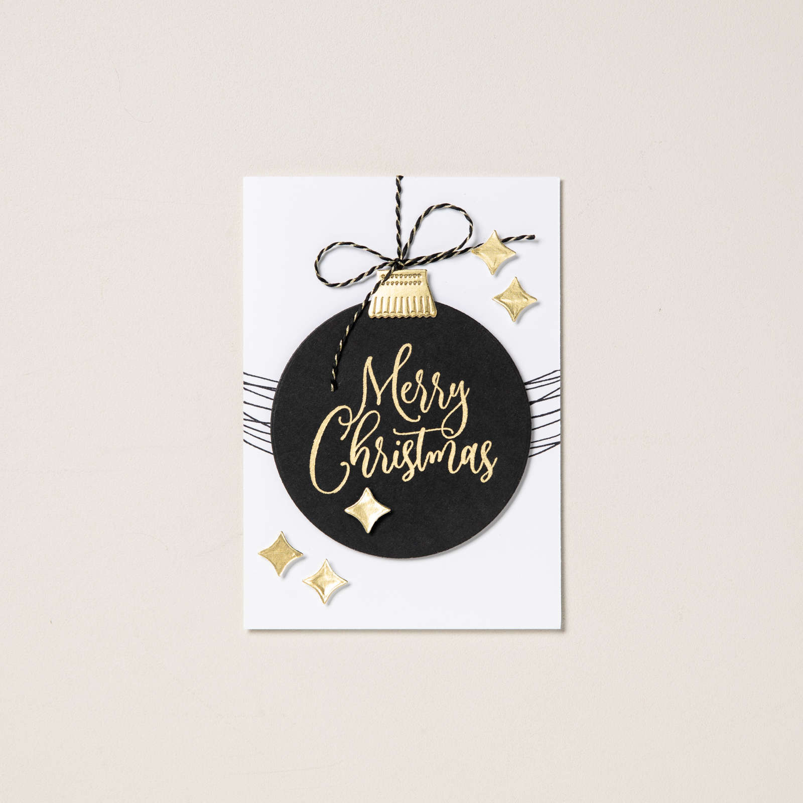 BLACK & WHITE & GOLD BAKER'S TWINE