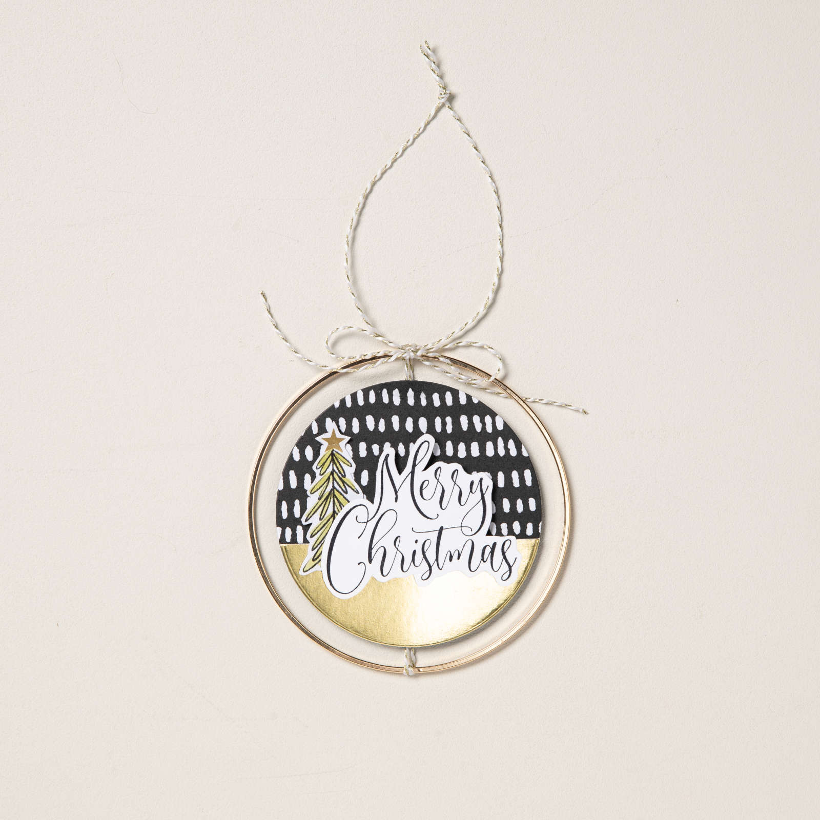 BLACK & WHITE & GOLD BAKER'S TWINE