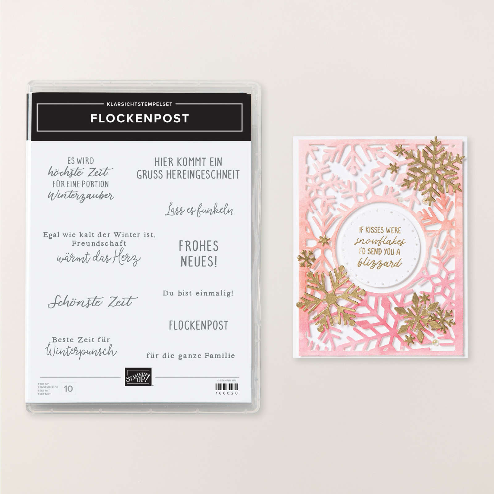 FLOCKENPOST PHOTOPOLYMER STAMP SET (GERMAN)