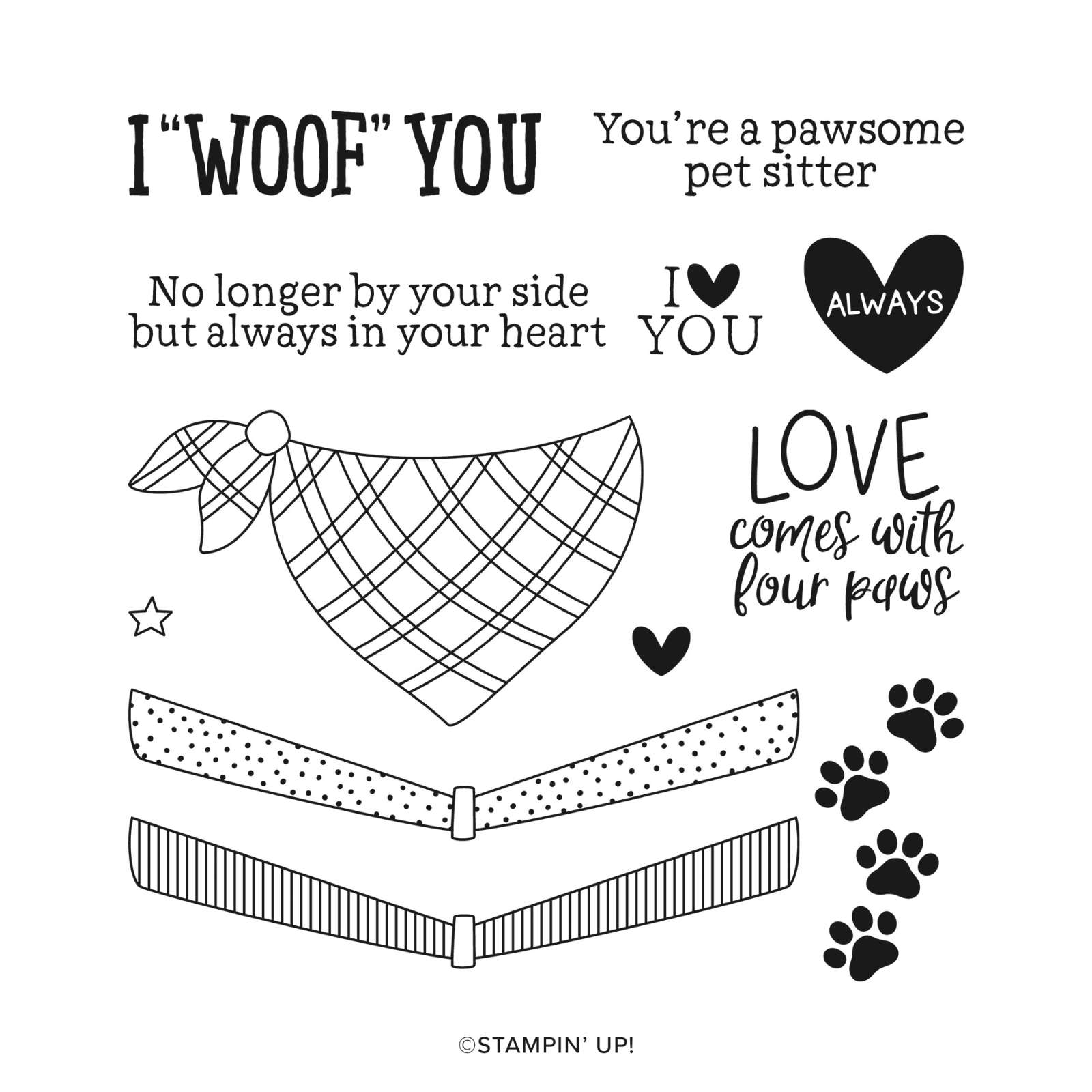 PET LOVE PHOTOPOLYMER STAMP SET (ENGLISH)