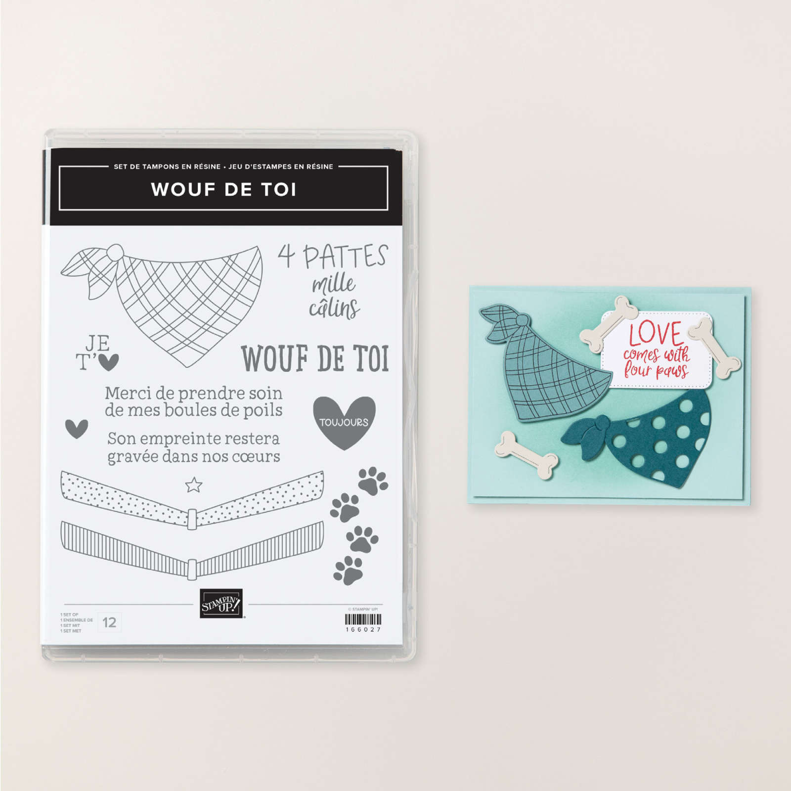 STEMPELSET KLARSICHT WOUF DE TOI (FRANZÖSISCH)