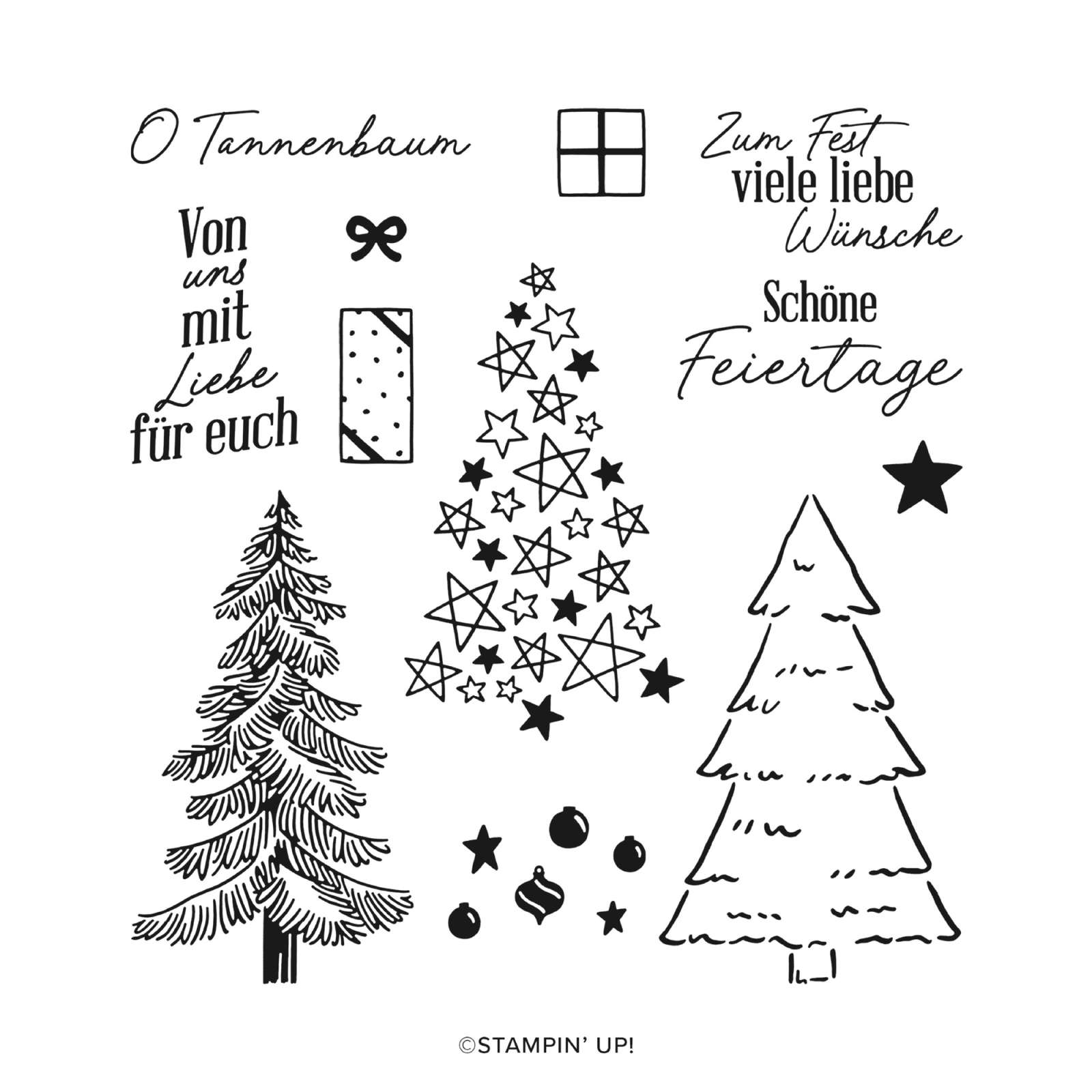 PRODUKTPAKET GESCHMÜCKTER TANNENBAUM (DEUTSCH)