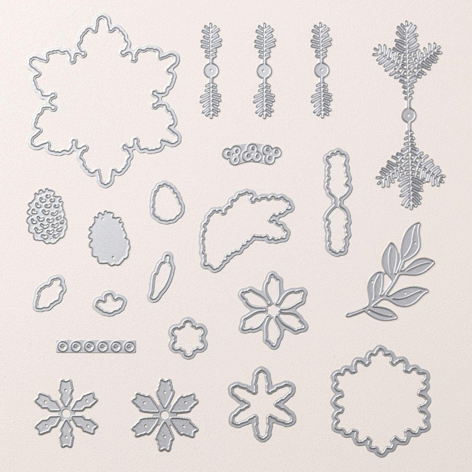 PRODUKTREIHEN-KOLLEKTION ELEGANT PINE SNOWFLAKES (ENGLISCH)